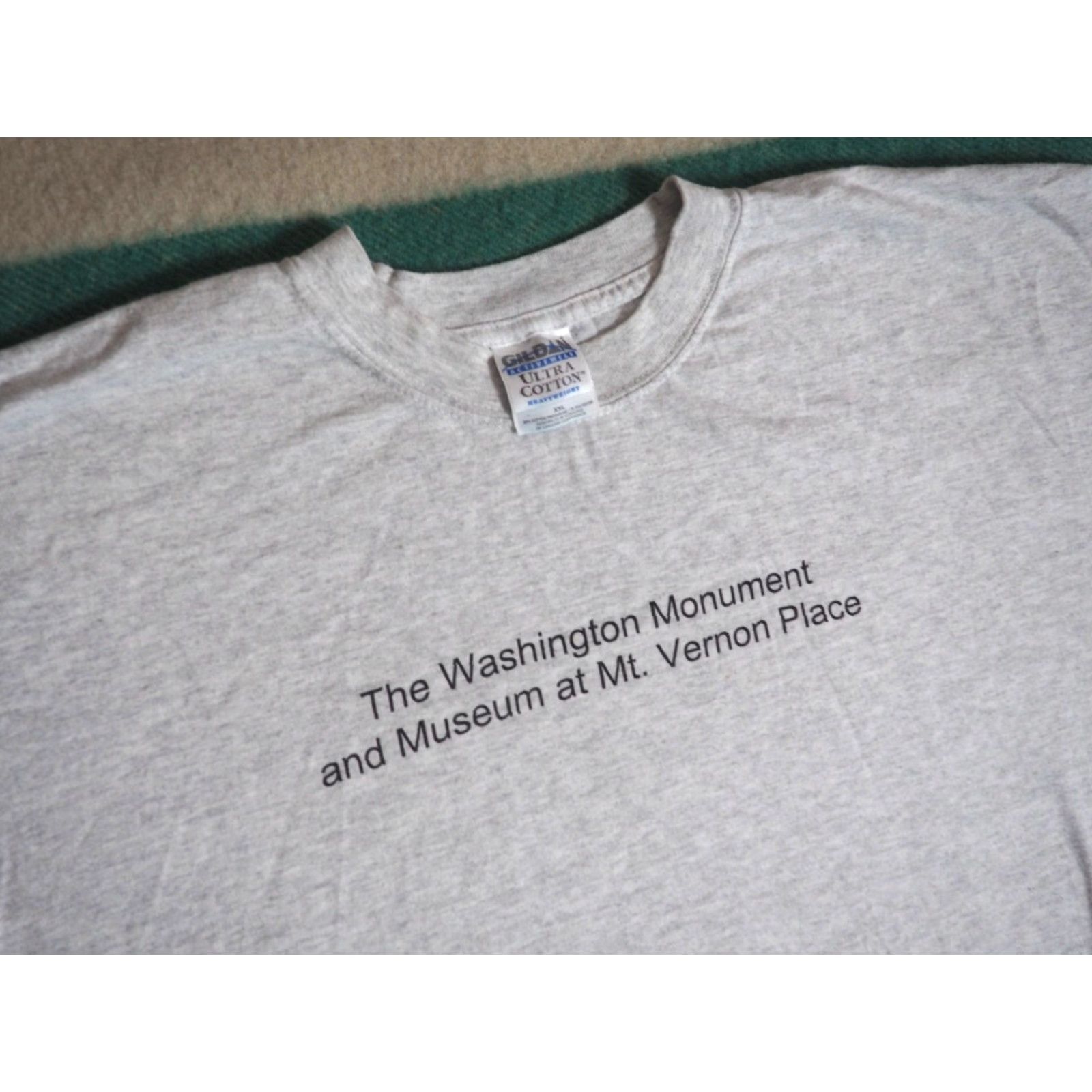 Gildan VTG Gildan T-Shirt 2XL Gray Graphic Tee Men 2000s 90s Photo Art Baltimore Washington Monument Shirt Size US XXL / EU 58 / 5 - 4 Thumbnail