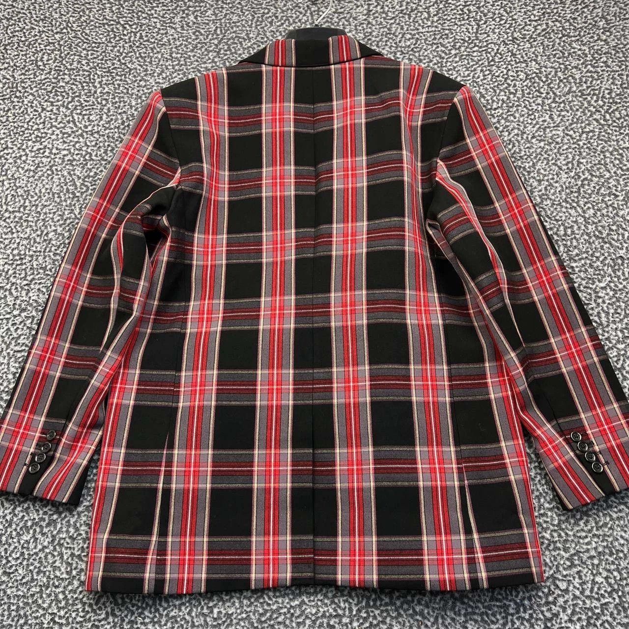 Ann Taylor Ann Taylor Blazer Jacket Women 12 Plaid Double Breasted New Size XL / US 12-14 / IT 48-50 - 2 Thumbnail