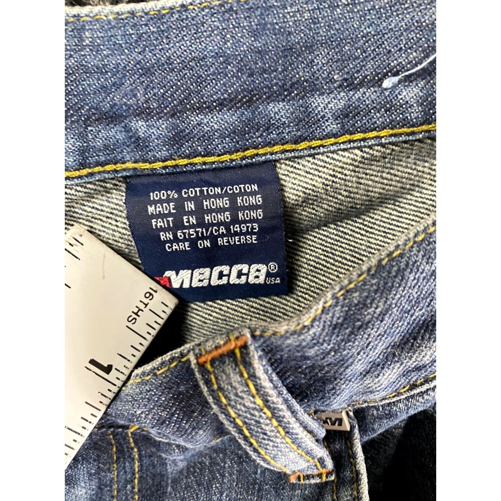 Vintage VINTAGE Mecca Jeans 36 Wide-Leg 90s Grunge Hip Hop Skater Denim Blue Jeans Mens Size US 36 / EU 52 - 7 Thumbnail