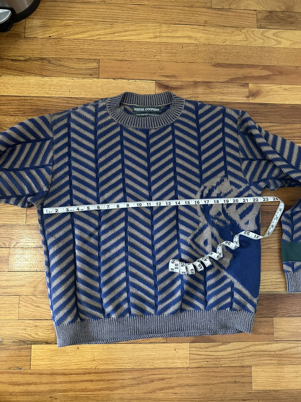 Reese Cooper Reese Cooper Herringbone Deer Head Sweater Size L Size US L / EU 52-54 / 3 - 8 Thumbnail