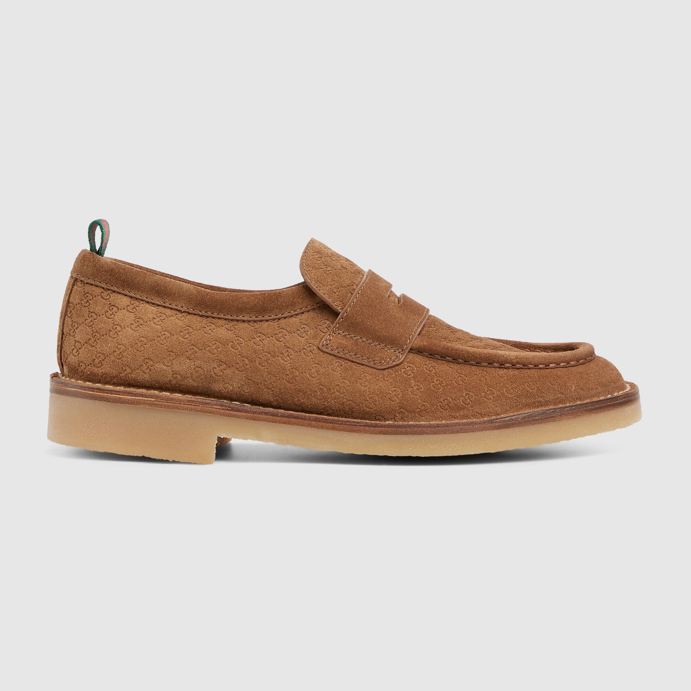 Gucci Web GG Suede Loafers SIZE 9