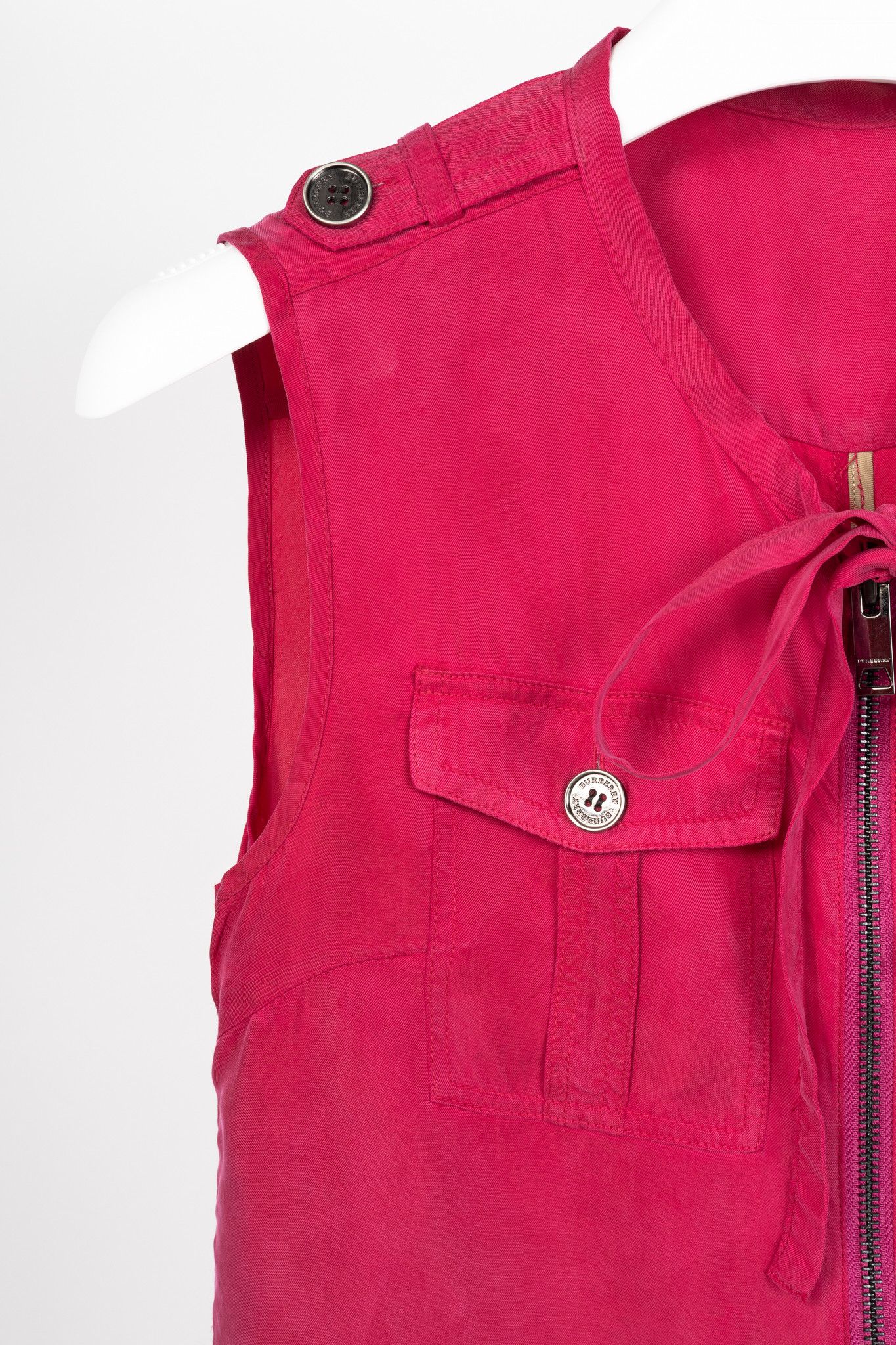 Burberry Burberry Pink Zip-Front Pocket Mini Dress Size S / US 4 / IT 40 - 5 Thumbnail