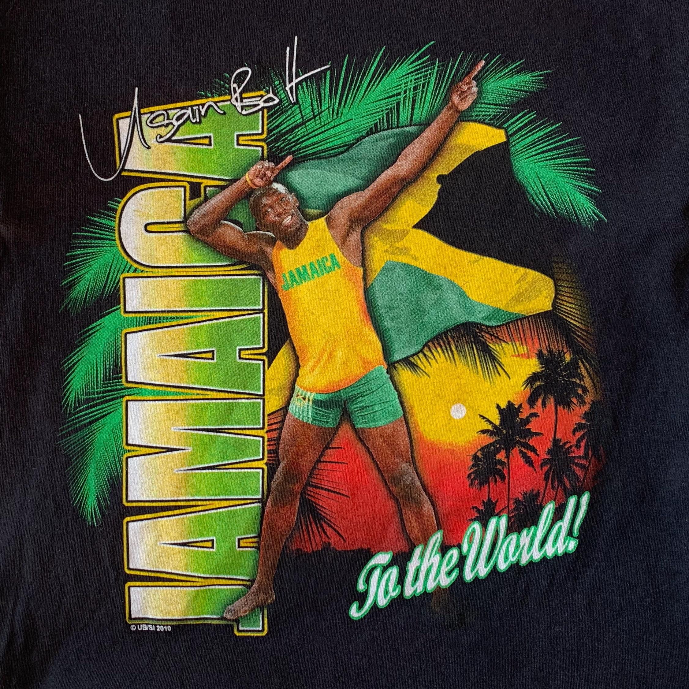 Other USAIN BOLT t shirt Y2K Jamaica Olympic Running Tee Size US S / EU 44-46 / 1 - 4 Thumbnail