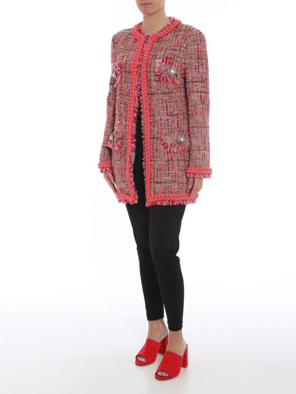Dolce & Gabbana o1y0825 Crewneck Jacket in Pink Size M / US 6-8 / IT 42-44 - 4 Thumbnail