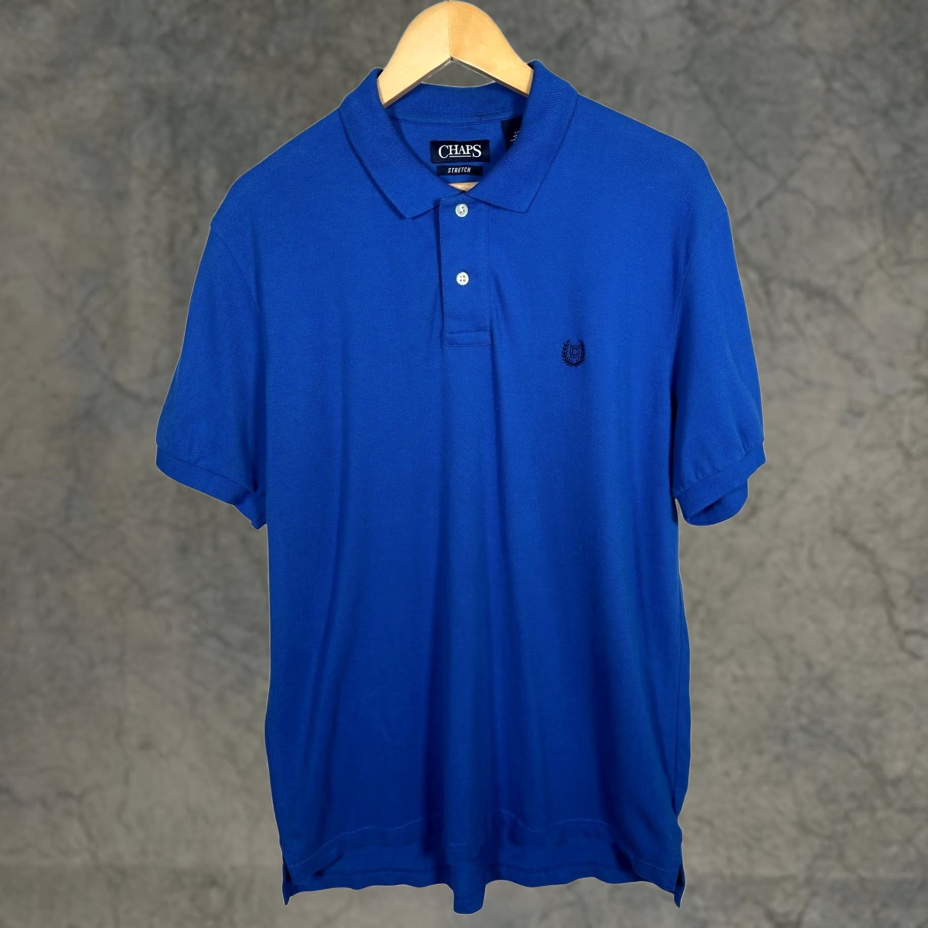 Chaps Chaps Polo Shirt Mens Royal Blue Short Sleeve Size L Logo Embroidered Cotton Classic Stretch Shirt Size US L / EU 52-54 / 3 - 1 Thumbnail