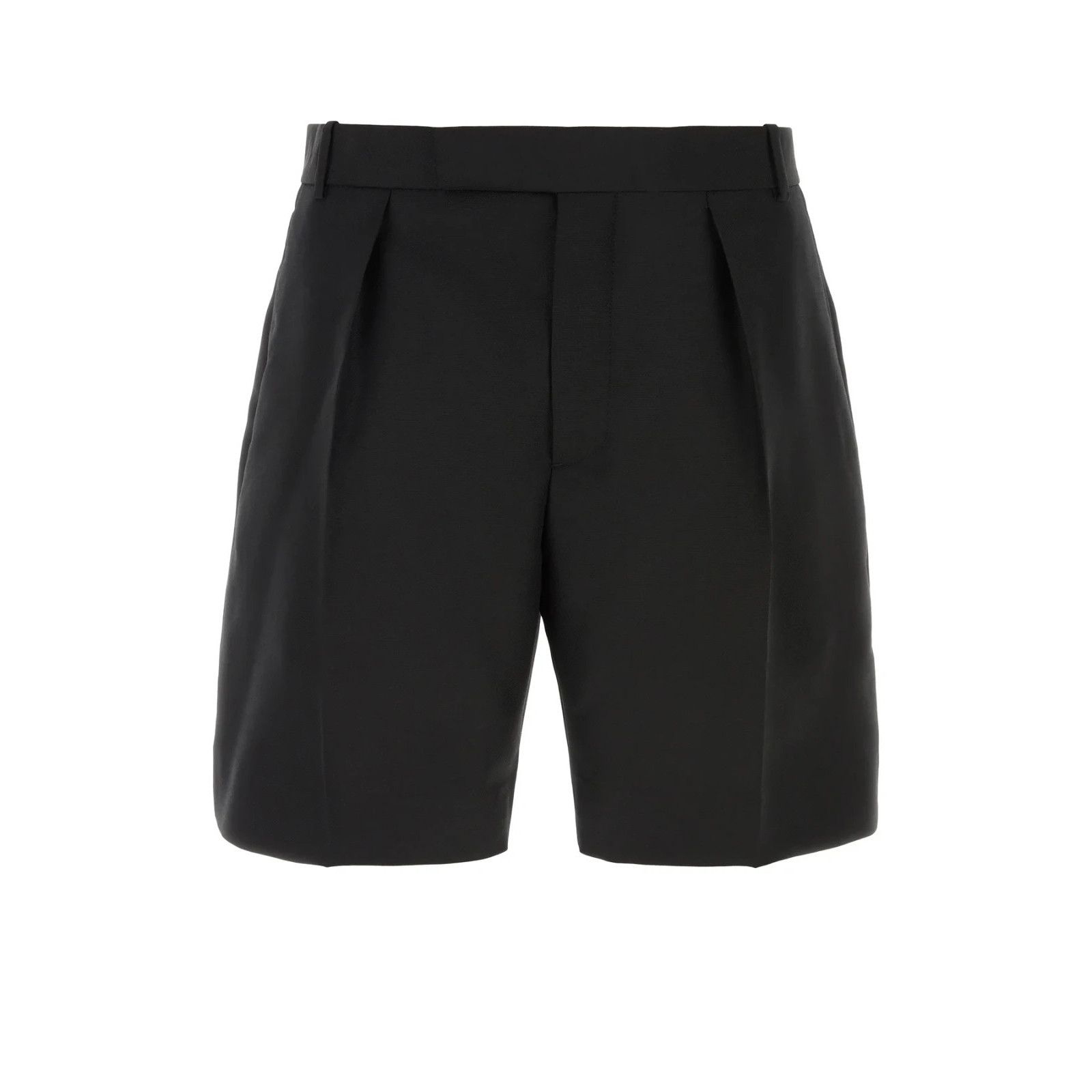 Alexander McQueen ALEXANDER MCQUEEN Black Wool Blend Bermuda Shorts New & Auth Size US 34 / EU 50 - 1 Thumbnail
