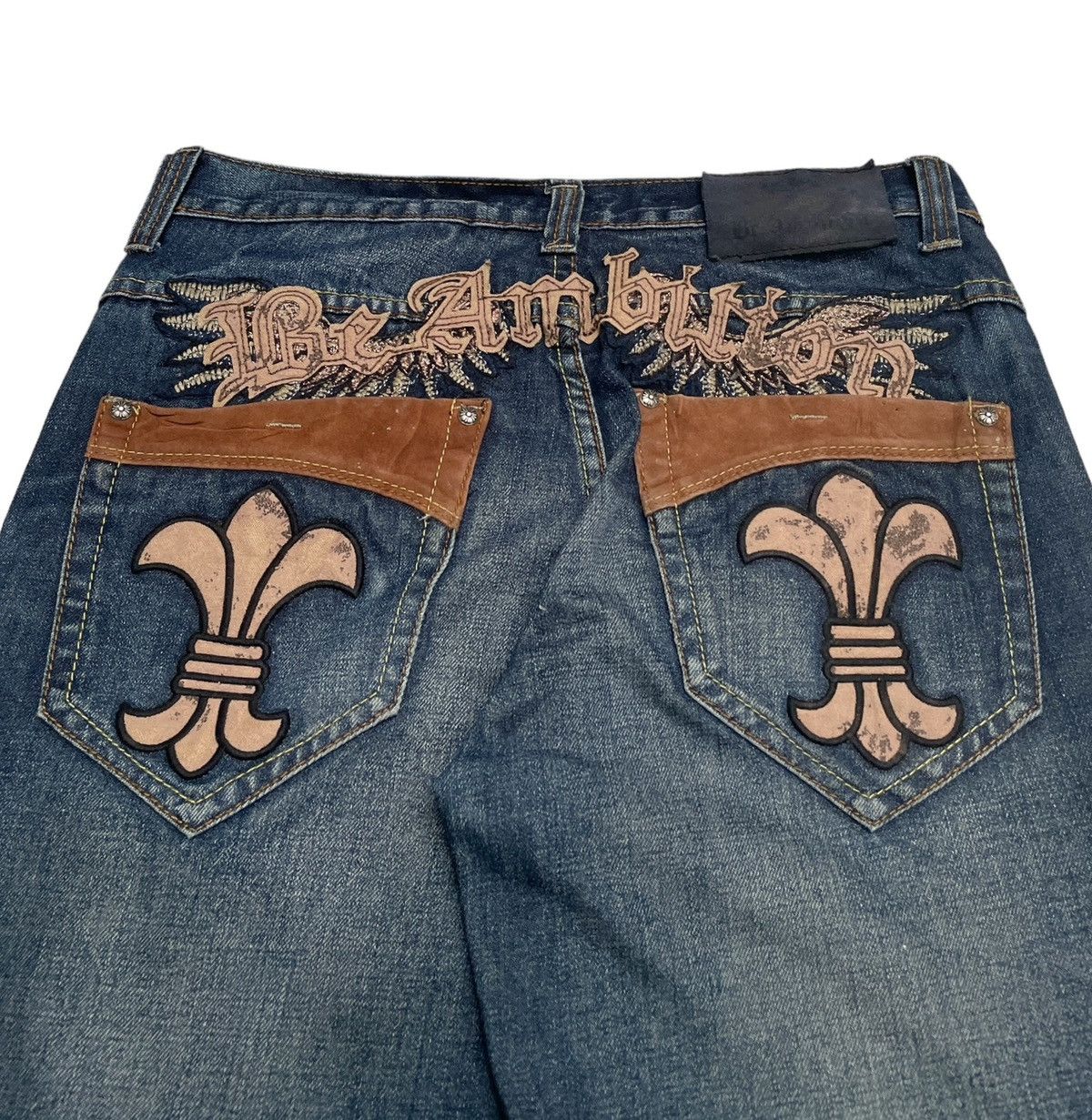 If Six Was Nine × Japanese Brand Rare Design Vintage Brand Be Ambition Jeans 1990s Size US 32 / EU 48 - 4 Thumbnail