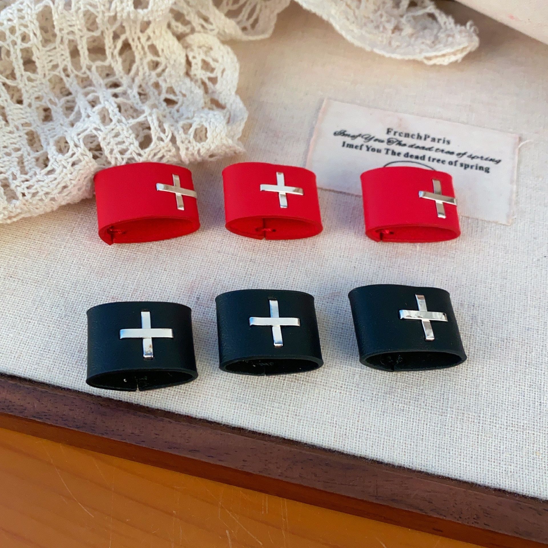 Jewelry Cross Hip-hop Jewelry Rings Open Chrome Ring (Size 7-13) Size ONE SIZE - 3 Thumbnail