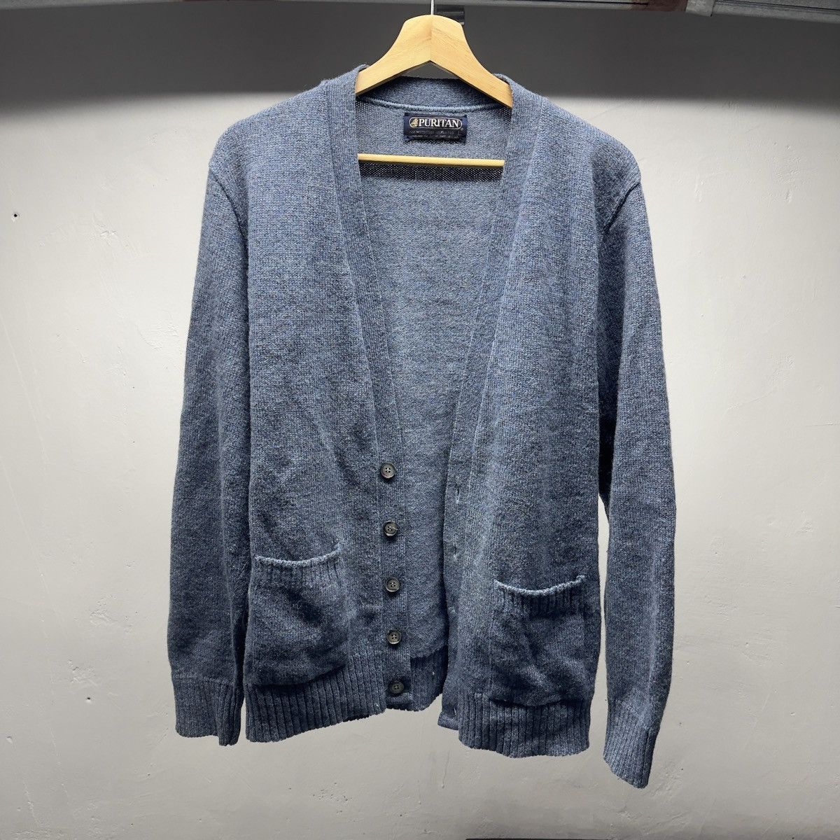 Vintage Vintage 90s Wool Acrylic Cardigan Sweater ERD Grunge Chrome Size US L / EU 52-54 / 3 - 1 Thumbnail
