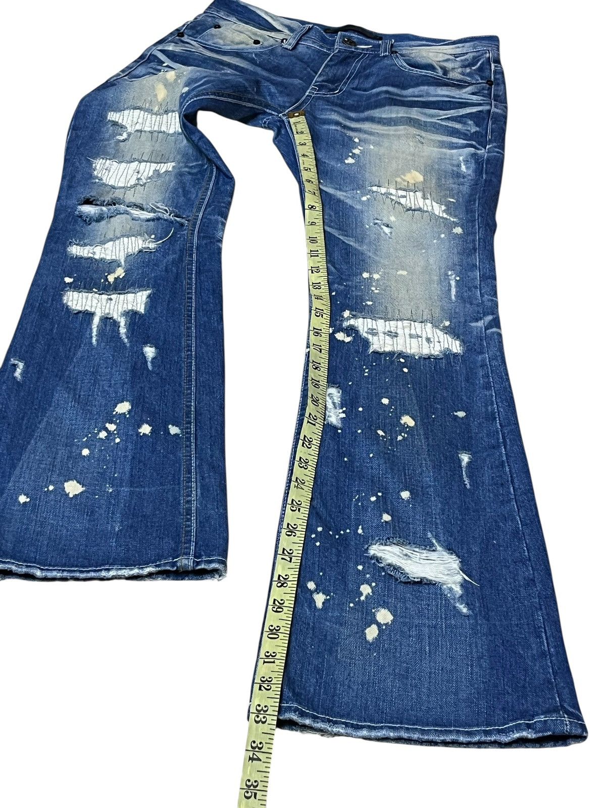 If Six Was Nine Vintage japanese jeans MIDAS 9 distressed flared punk jeans Size US 30 / EU 46 - 17 Thumbnail