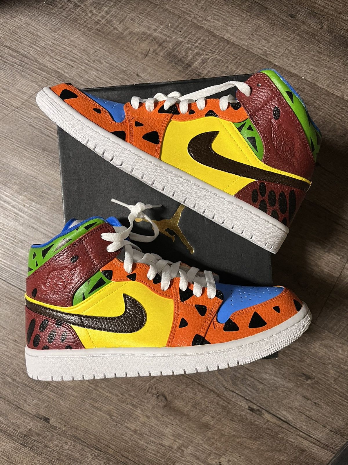 Jordan Brand Air Jordan 1 Mid Flinstones Custom Size US 8 / EU 41 - 1 Thumbnail