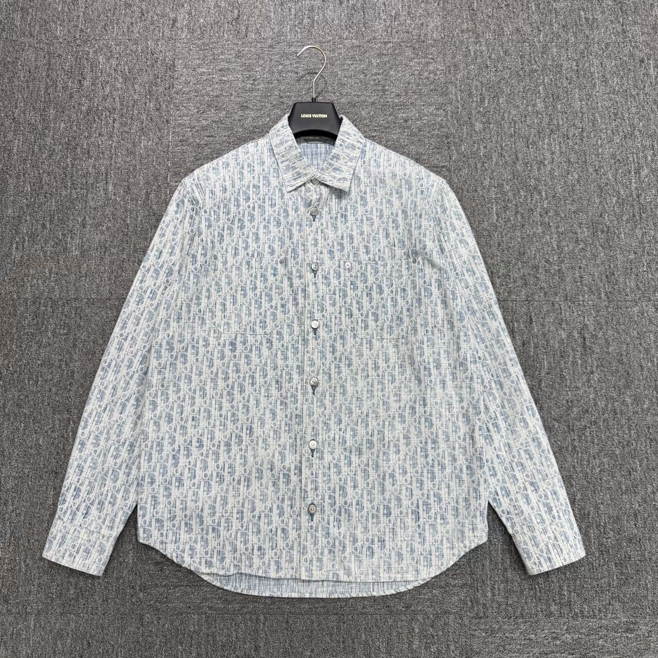Dior Dior Monogram Long Sleeve Shirt Size 38 Size US M / EU 48-50 / 2 - 1 Thumbnail