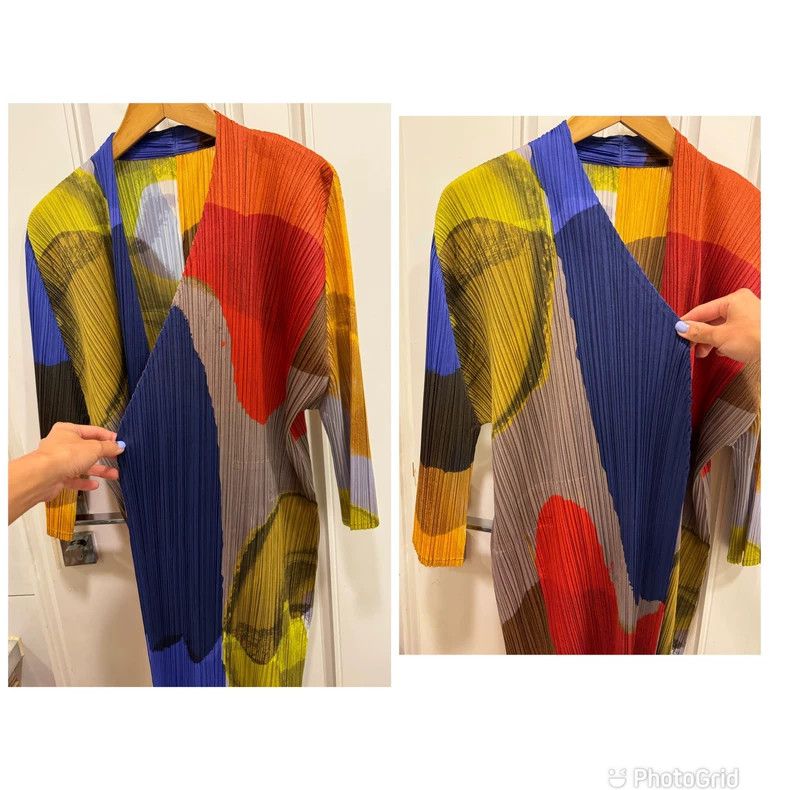 Issey Miyake Issey Miyake size:3 A color-blocked cardigan Size XS / US 0-2 / IT 36-38 - 7 Thumbnail