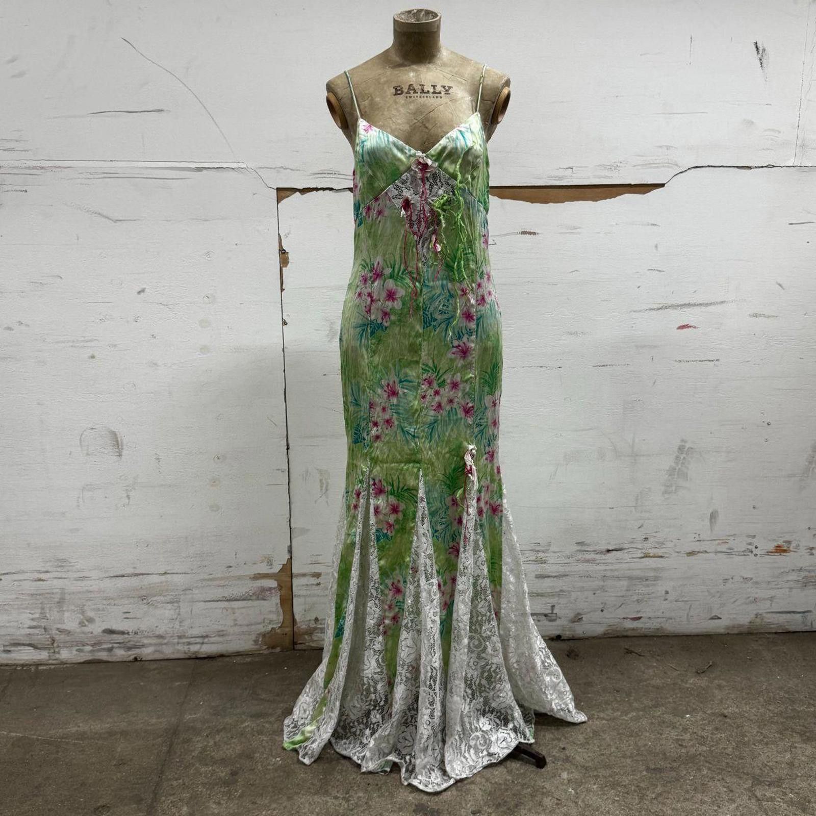 Other Y2k Vintage Glamour La Vie Monte-Carlo Silk &Lace Maxi Dress | Grailed