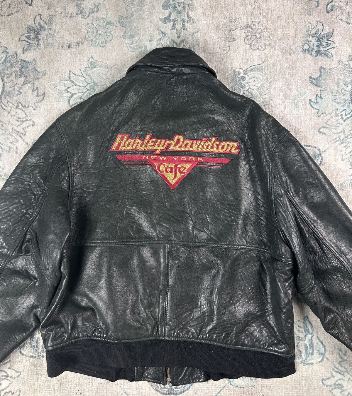 Harley Davidson Vintage harley davidson 90s leather jacket made in USA Size US L / EU 52-54 / 3 - 2 Thumbnail