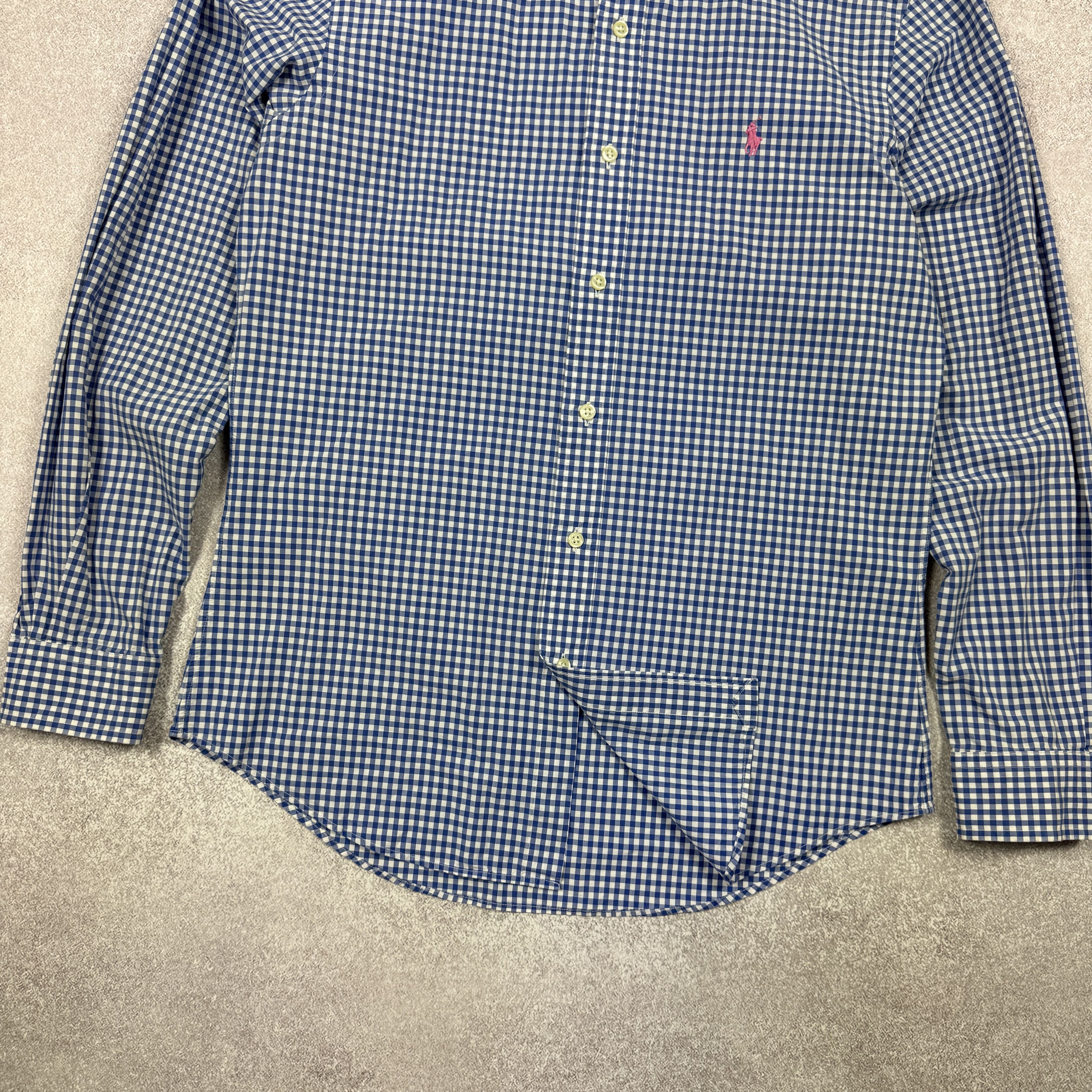 Polo Ralph Lauren Men`s Polo Ralph Lauren Slim Fit Cotton Blue Shirt Size M Size US M / EU 48-50 / 2 - 3 Thumbnail
