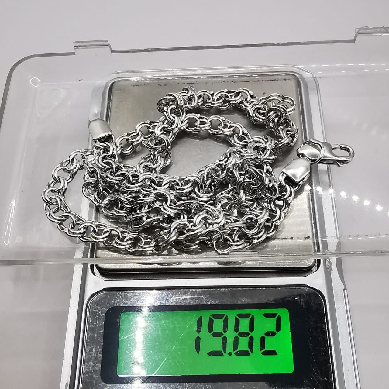 Sterling Silver Vintage Chain Necklece,925 Sterling Silver,Signed , 19,82g Size ONE SIZE - 6 Thumbnail