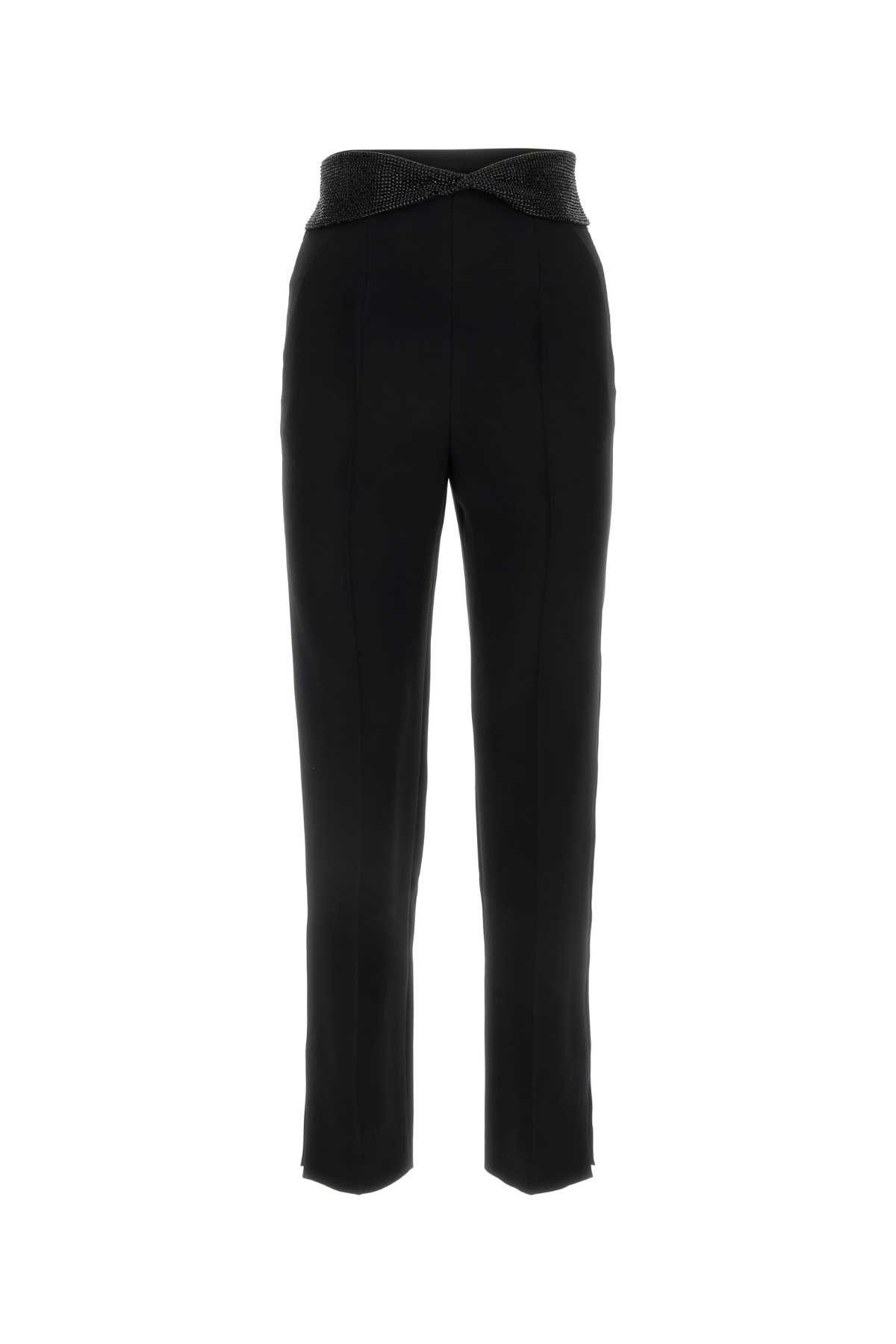 image of Giorgio Armani Black Silk Pant, Women's (Size 27)