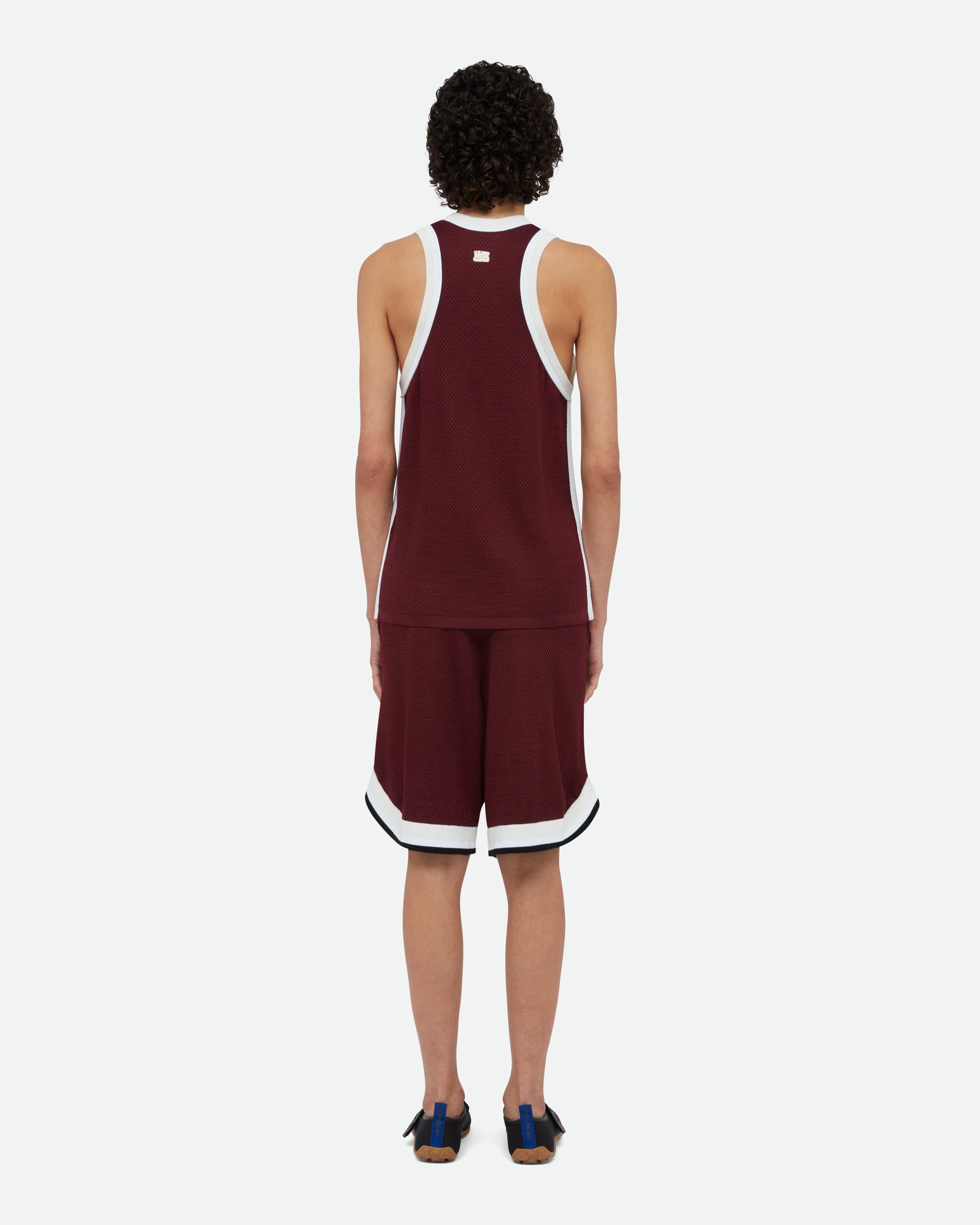 Wales Bonner o1mle0825 Unisex Rio Tank Top in Burgundy Size US S / EU 44-46 / 1 - 5 Thumbnail
