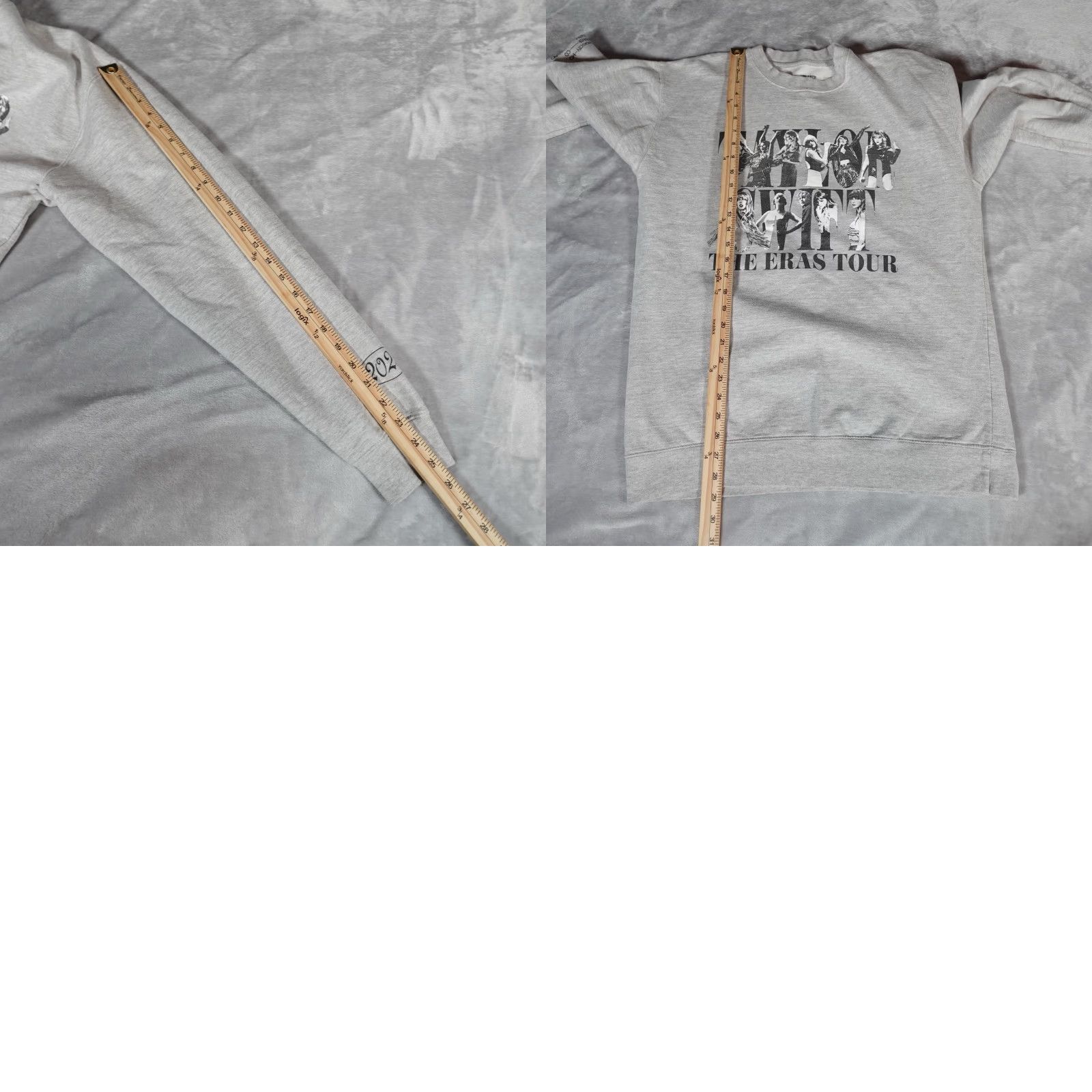 Vintage Taylor Swift The Eras Tour Crewneck Sweatshirt Mens XL Slim Fit Gray Size US XL / EU 56 / 4 - 8 Thumbnail