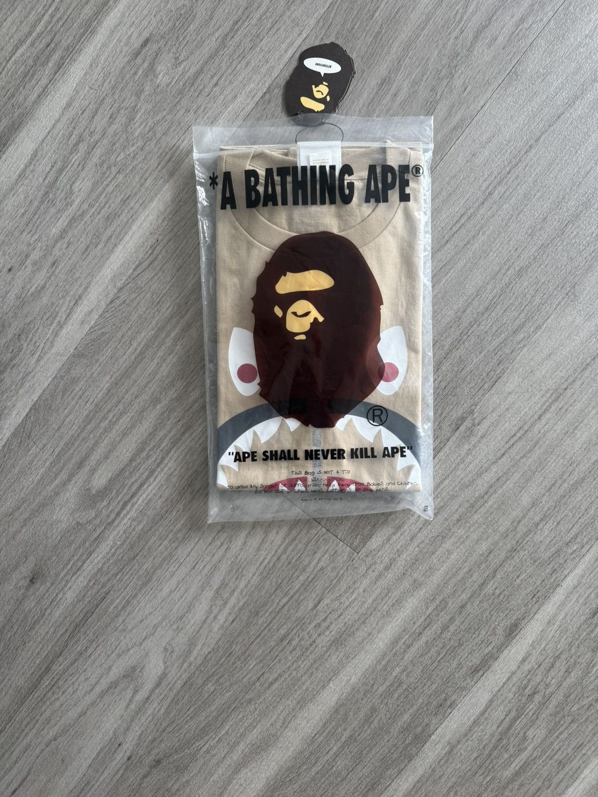 Bape Bape Shark tee Size US S / EU 44-46 / 1 - 2 Thumbnail