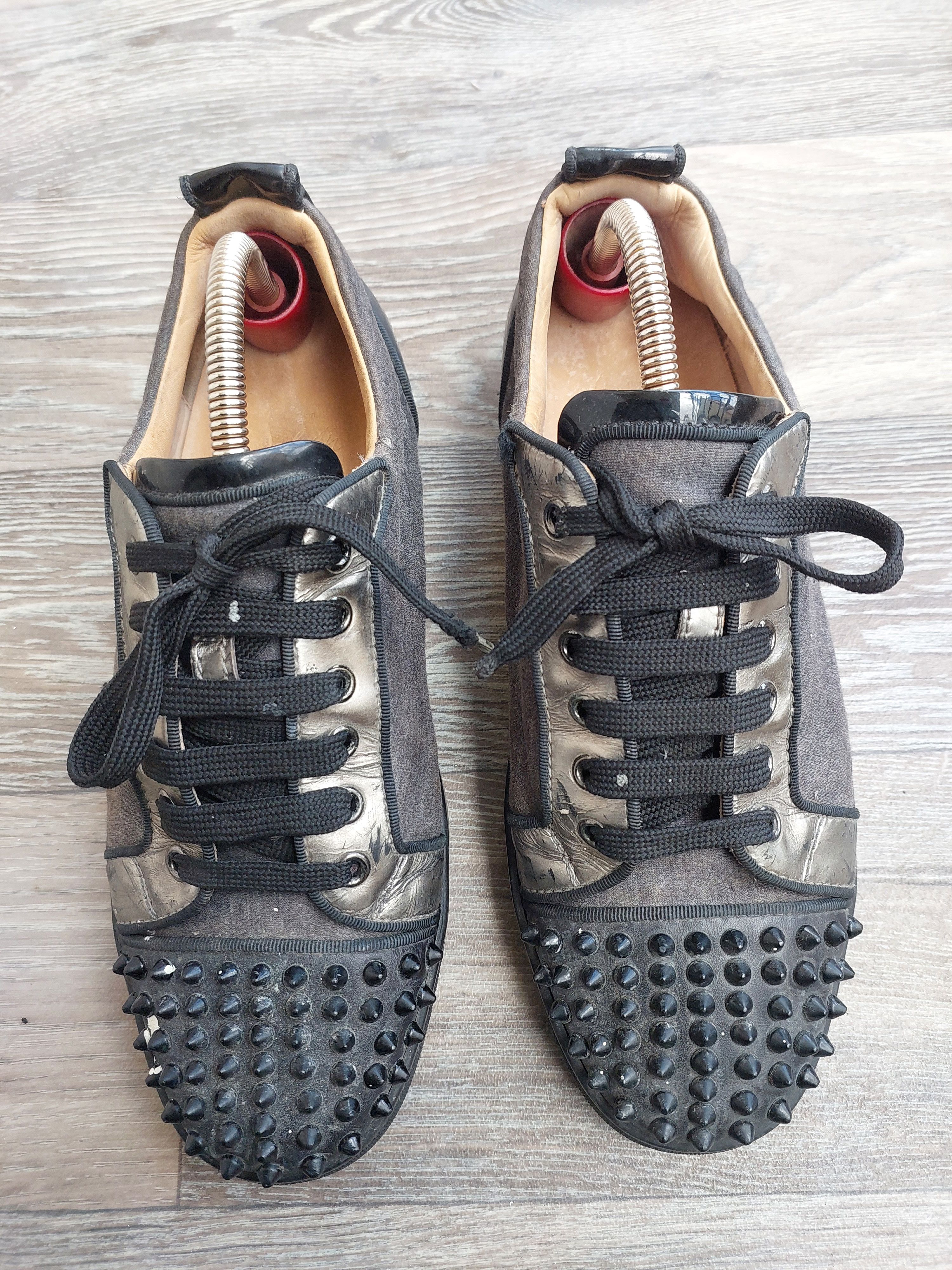 Christian Louboutin Christian Louboutin Grey Suede with Spikes. Size US 8 / EU 41 - 10 Thumbnail