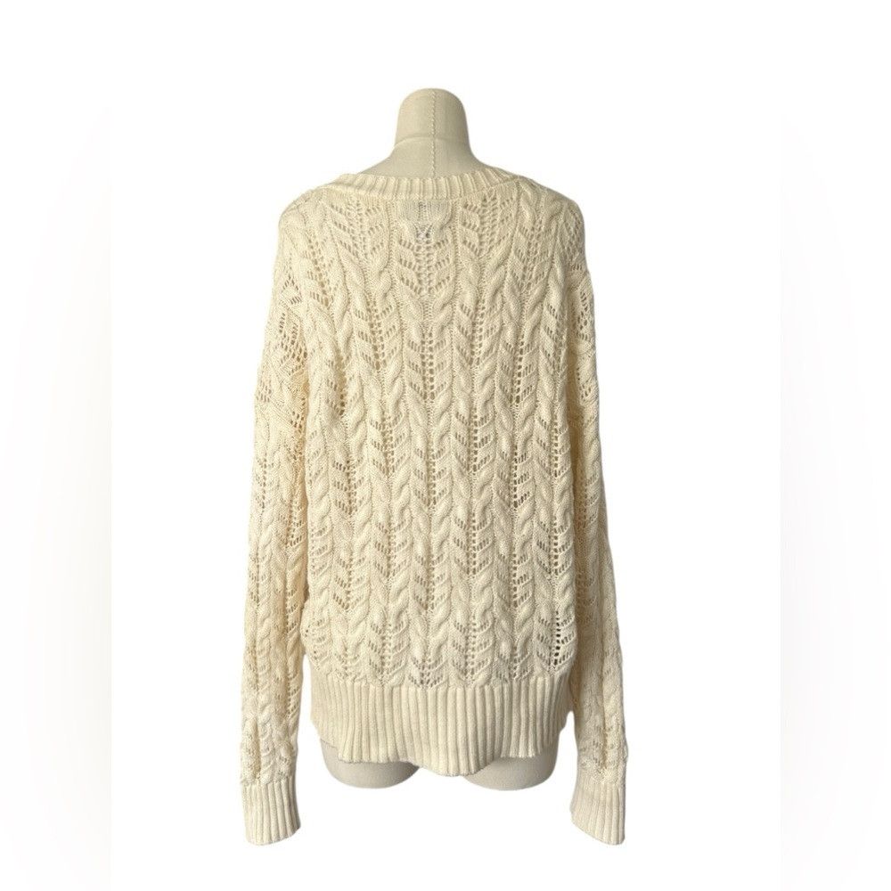Rachel Zoe Rachel Zoe Women's Cardigan Sweater Beige Button-Up Long Sl Size L / US 10 / IT 46 - 4 Thumbnail