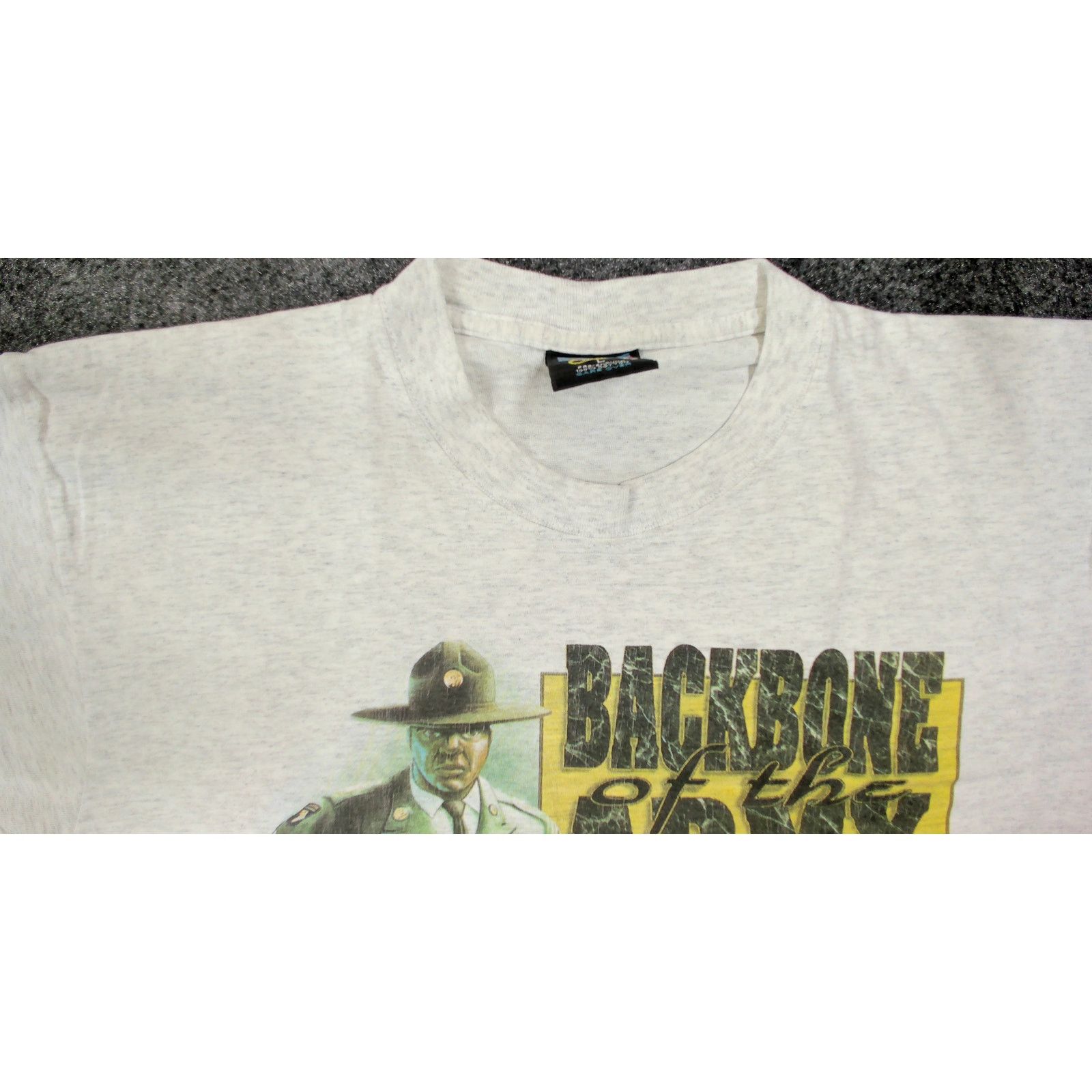 Vintage VTG 90s Single Stitch Fort Jackson Army Drill Sergeant Tee Size US L / EU 52-54 / 3 - 12 Thumbnail