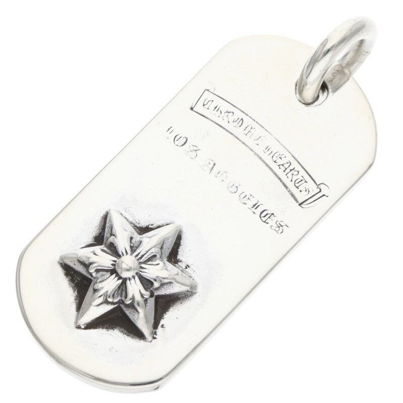 Chrome Hearts Raised Star Dog Tag Necklace
