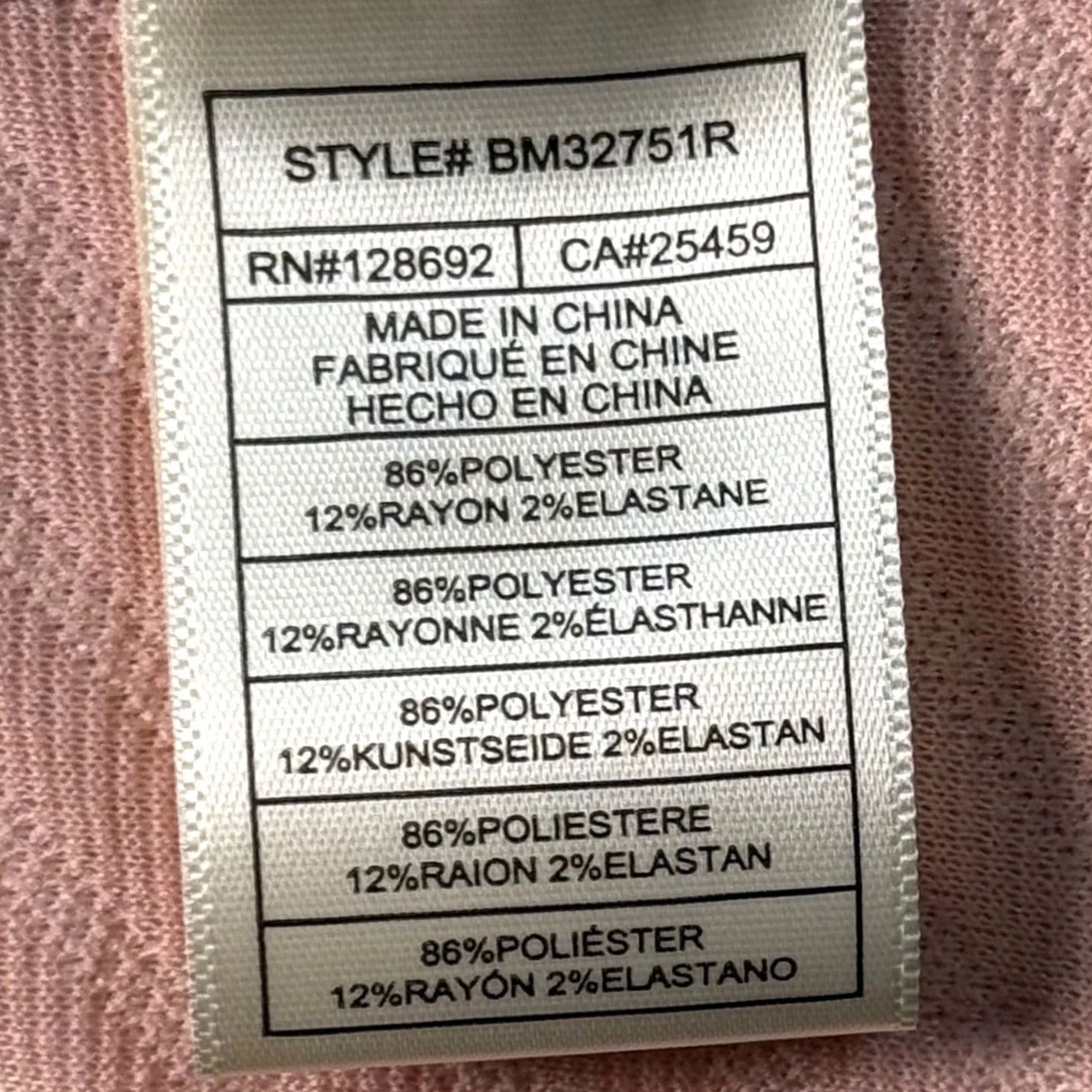 Steve Madden Steve Madden XL Women Trench Coat Knit Tie Waist Mid-Length Pink Ribbed Textured Solid Size XL / US 12-14 / IT 48-50 - 6 Thumbnail