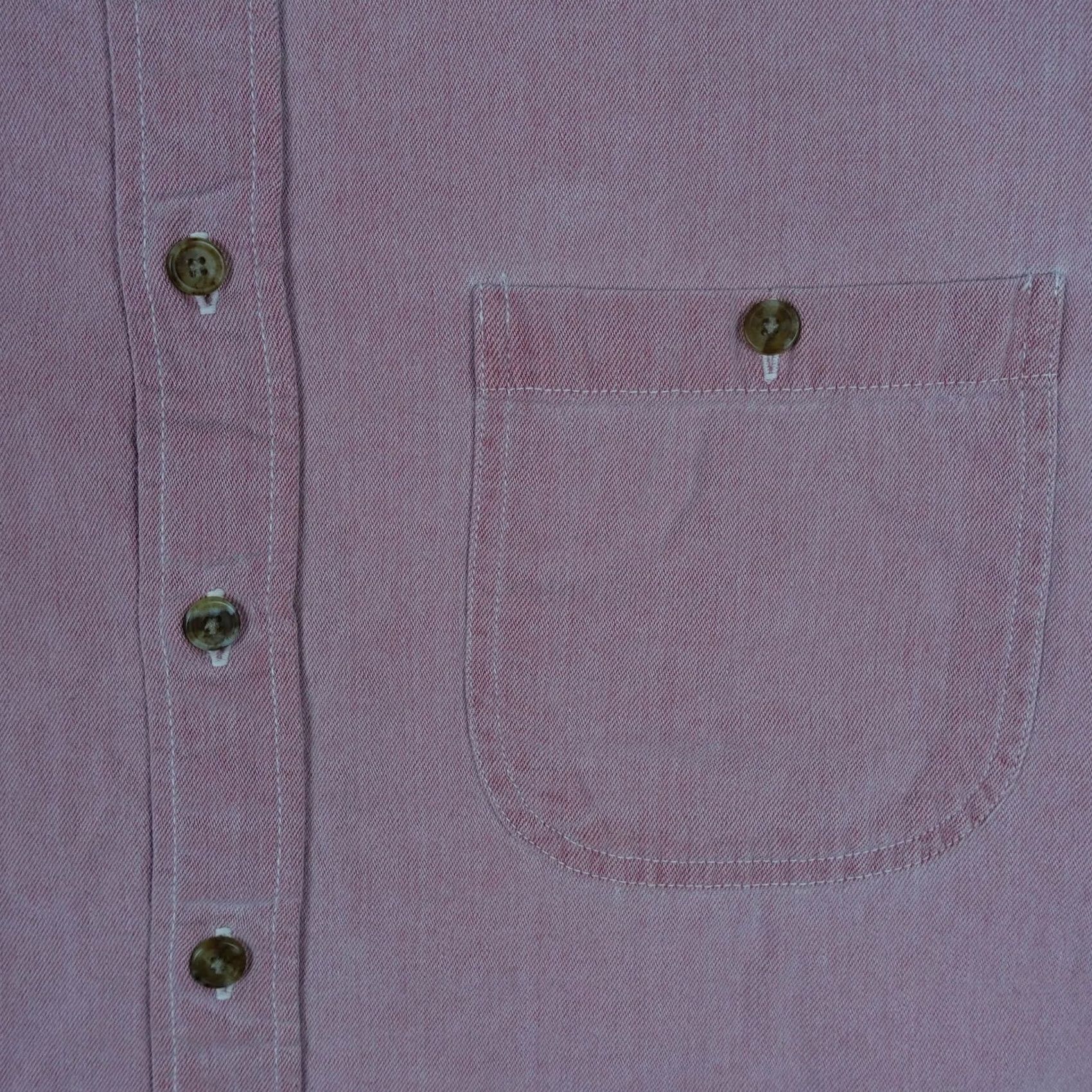 Vintage VINTAGE Three Rivers Shirt Mens XL Pink Twill Button-Down Long Sleeve Denim VTG Size US XL / EU 56 / 4 - 3 Thumbnail