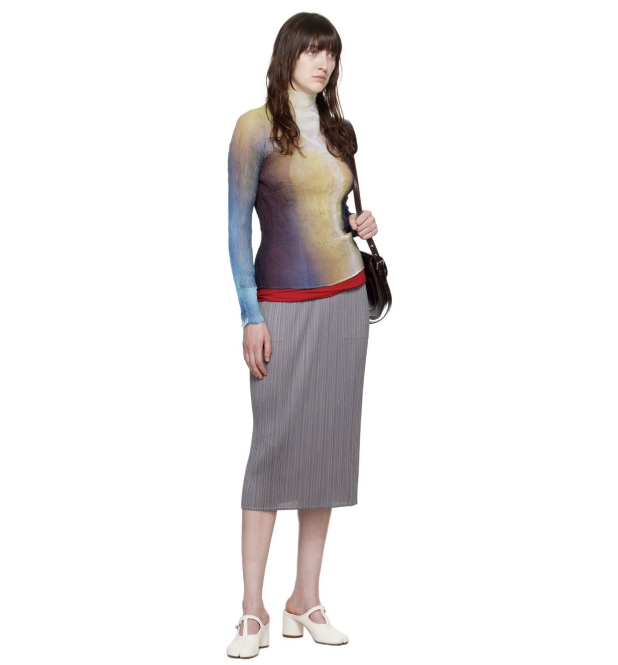 Pleats Please Issey Miyake Pleats Please Issey Miyake Pleated Basic Midi Skirt Size 30" / US 8 / IT 44 - 1 Thumbnail
