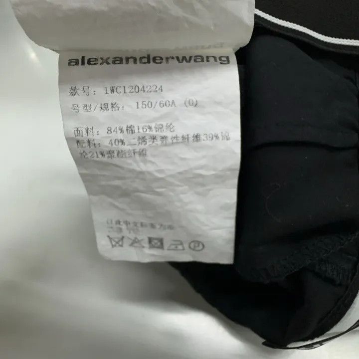 Alexander Wang Alexander Wang Black Logo High-Waisted Shorts - Size 22" - 4 Thumbnail