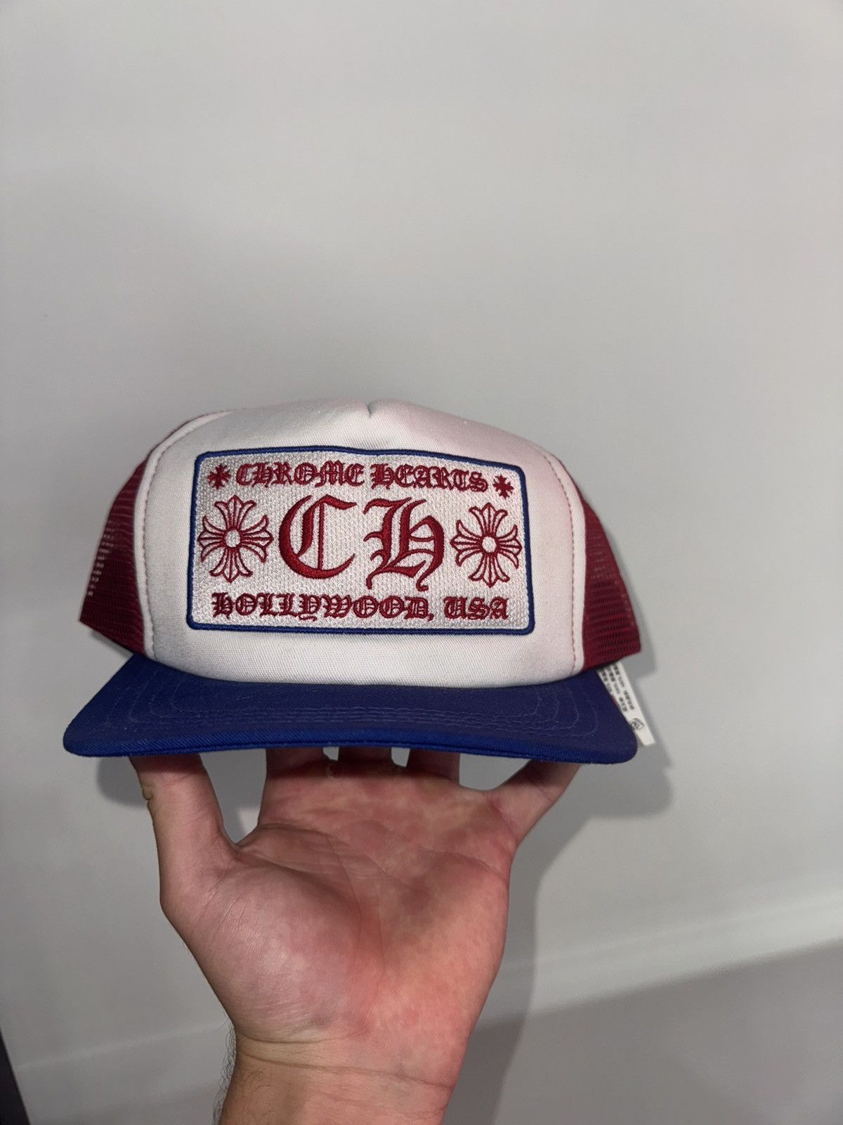 Chrome Hearts Chrome Hearts Trucker Hat Red/White/Blue Size ONE SIZE - 1 Thumbnail