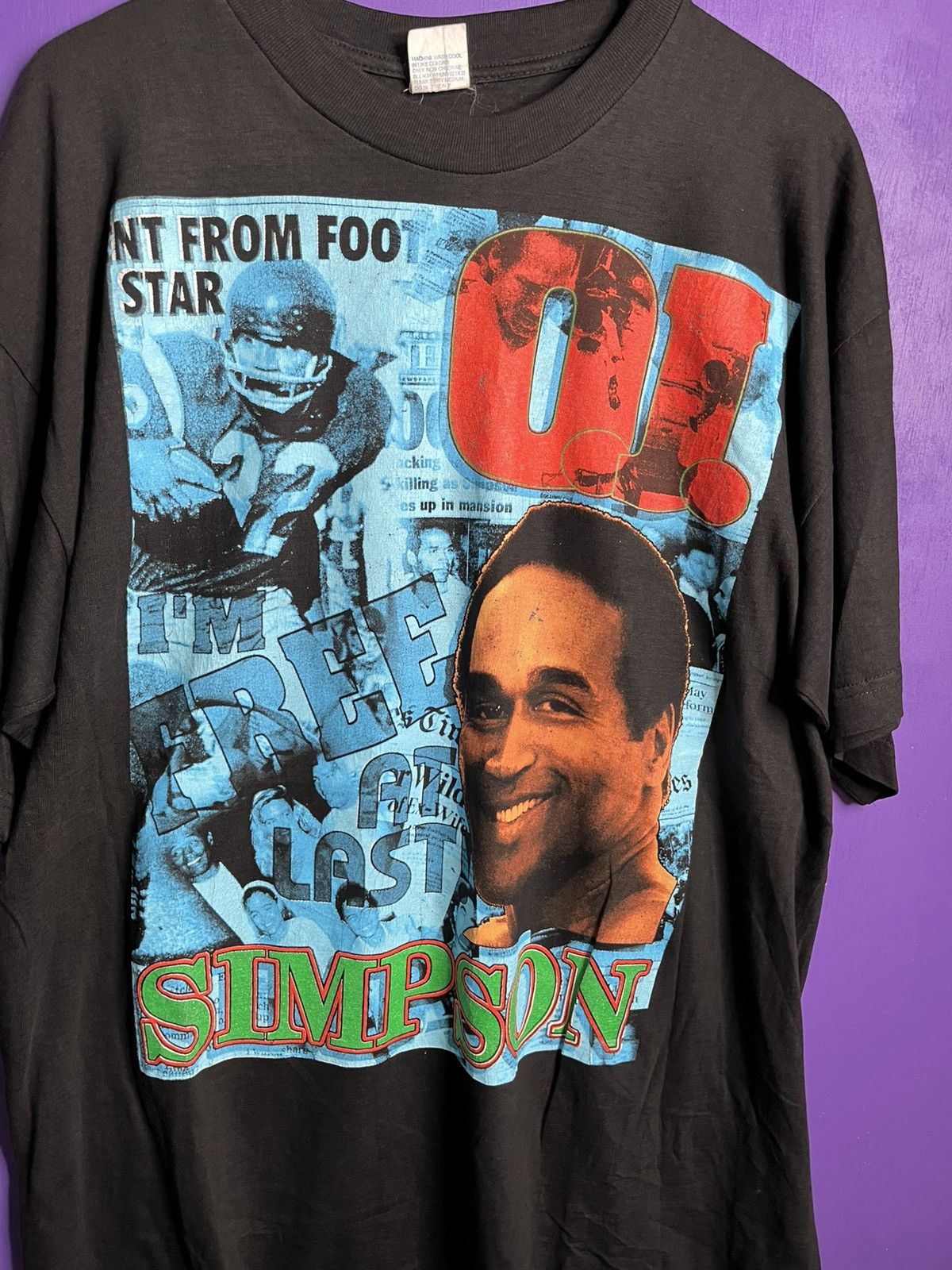 Rap Tees Vintage 90s OJ Simpson would not could not rap tee Size US XXL / EU 58 / 5 - 3 Thumbnail
