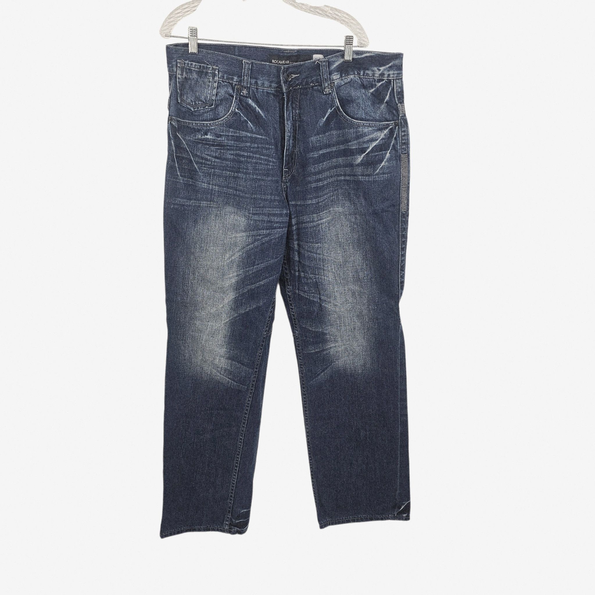 Rocawear Vintage Y2K Rocawear Baggy Jeans Size 38 Denim Embroidered Size US 38 / EU 54 - 1 Thumbnail