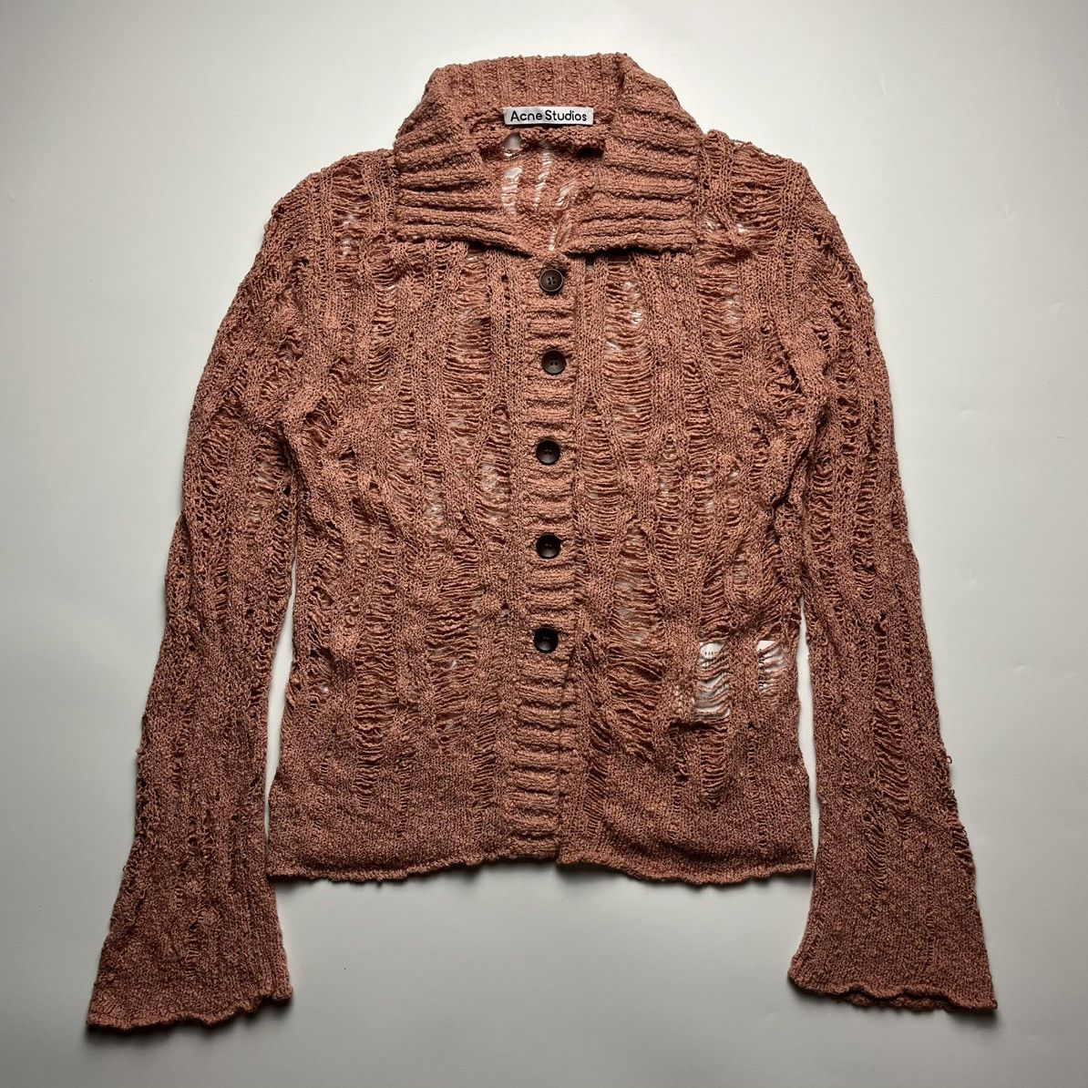 Acne Studios Acne Studios Distressed Cardigan Size M / US 6-8 / IT 42-44 - 1 Thumbnail