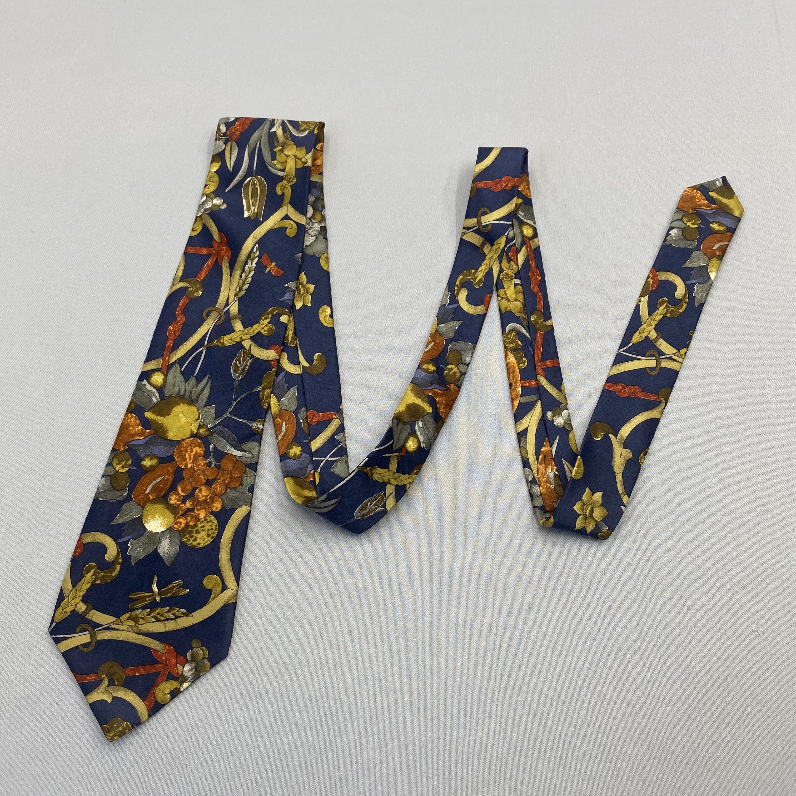 Lanvin Vintage Lanvin SILK Necktie Cravate Pure Silk Neck Tie Size ONE SIZE - 5 Thumbnail