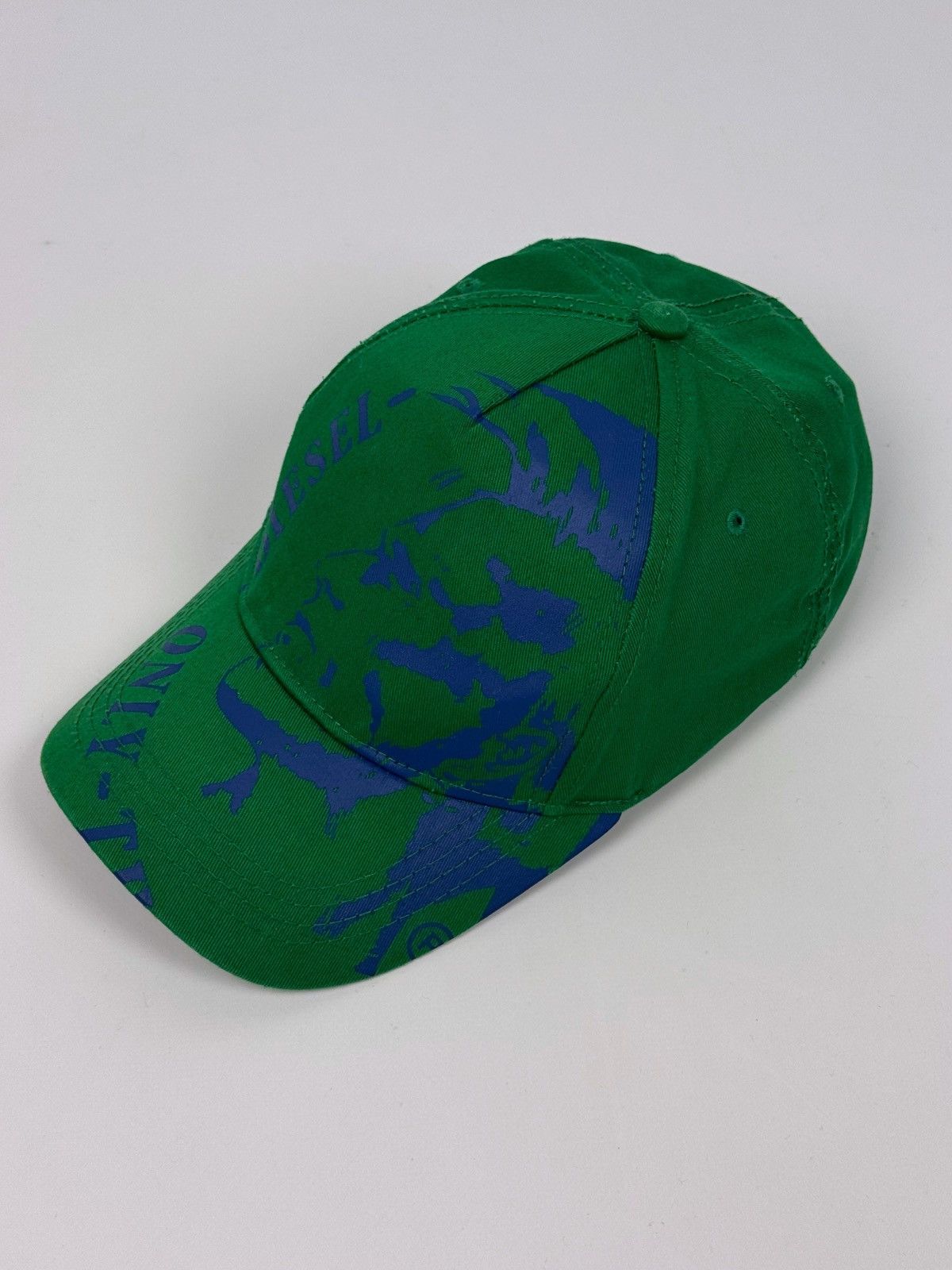 Diesel Y2K Diesel Bug Logo Face Graphic Strap Back Cap Hat Size ONE SIZE - 4 Thumbnail