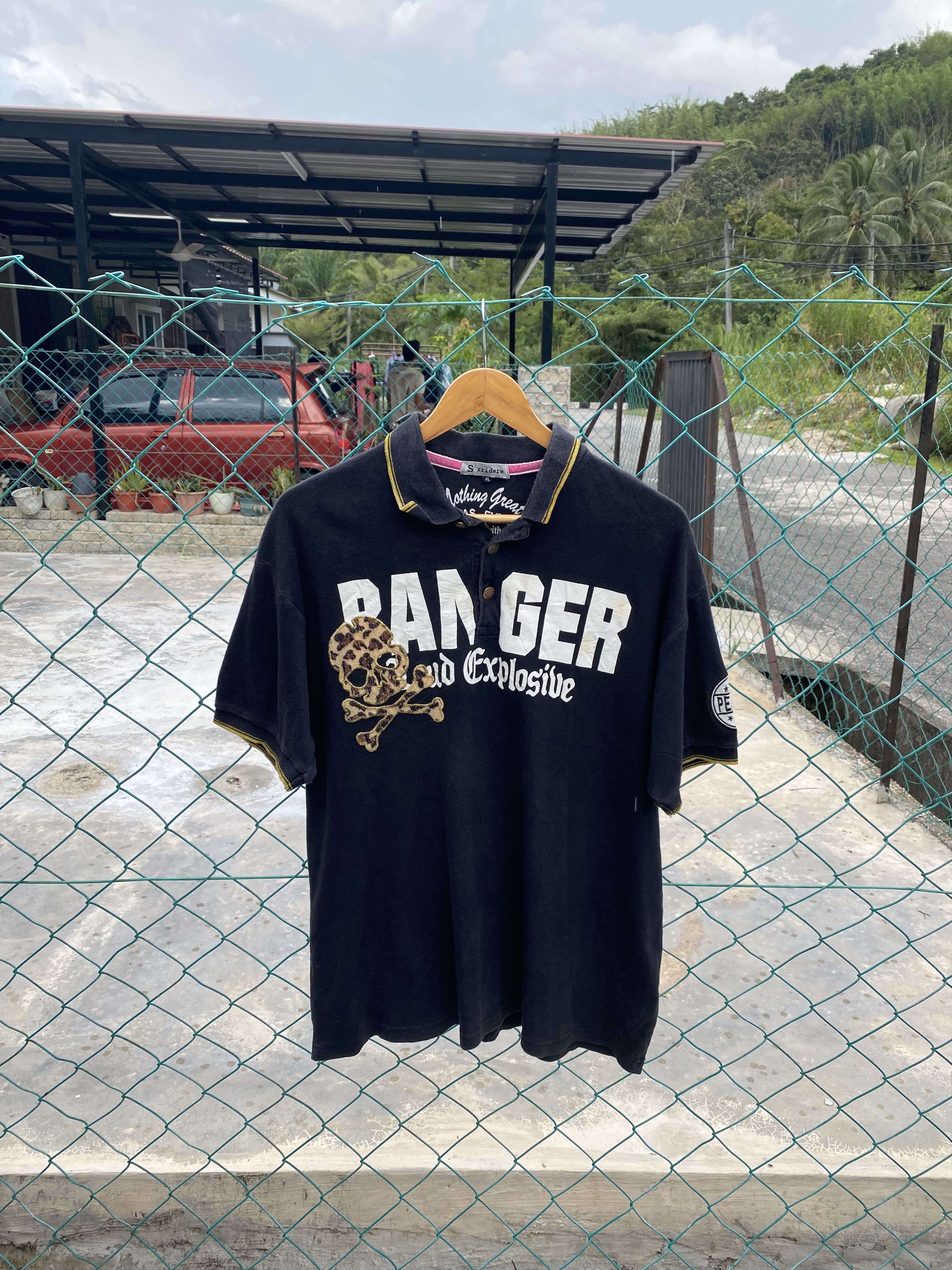 Japanese Brand Sorridere punk style polo tees Size US XL / EU 56 / 4 - 1 Thumbnail