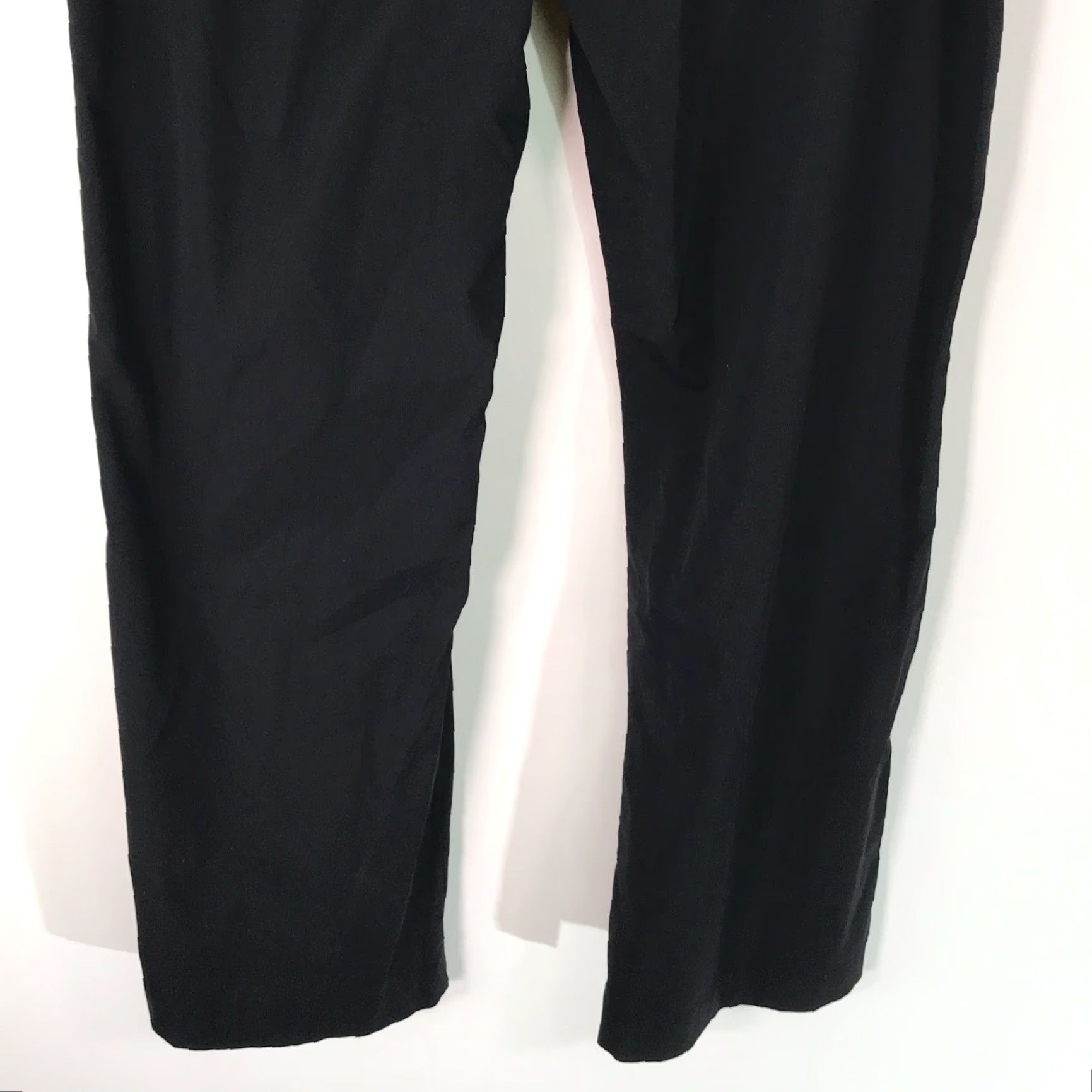 Express Express Womens Pants Jogger Black Size 11/12 Regular 32 in Inseam 30 in Drawstring Pockets Stretch Front Zipper Nylon Spandex 97%/3% Casual Size 32" / US 10 / IT 46 - 4 Thumbnail