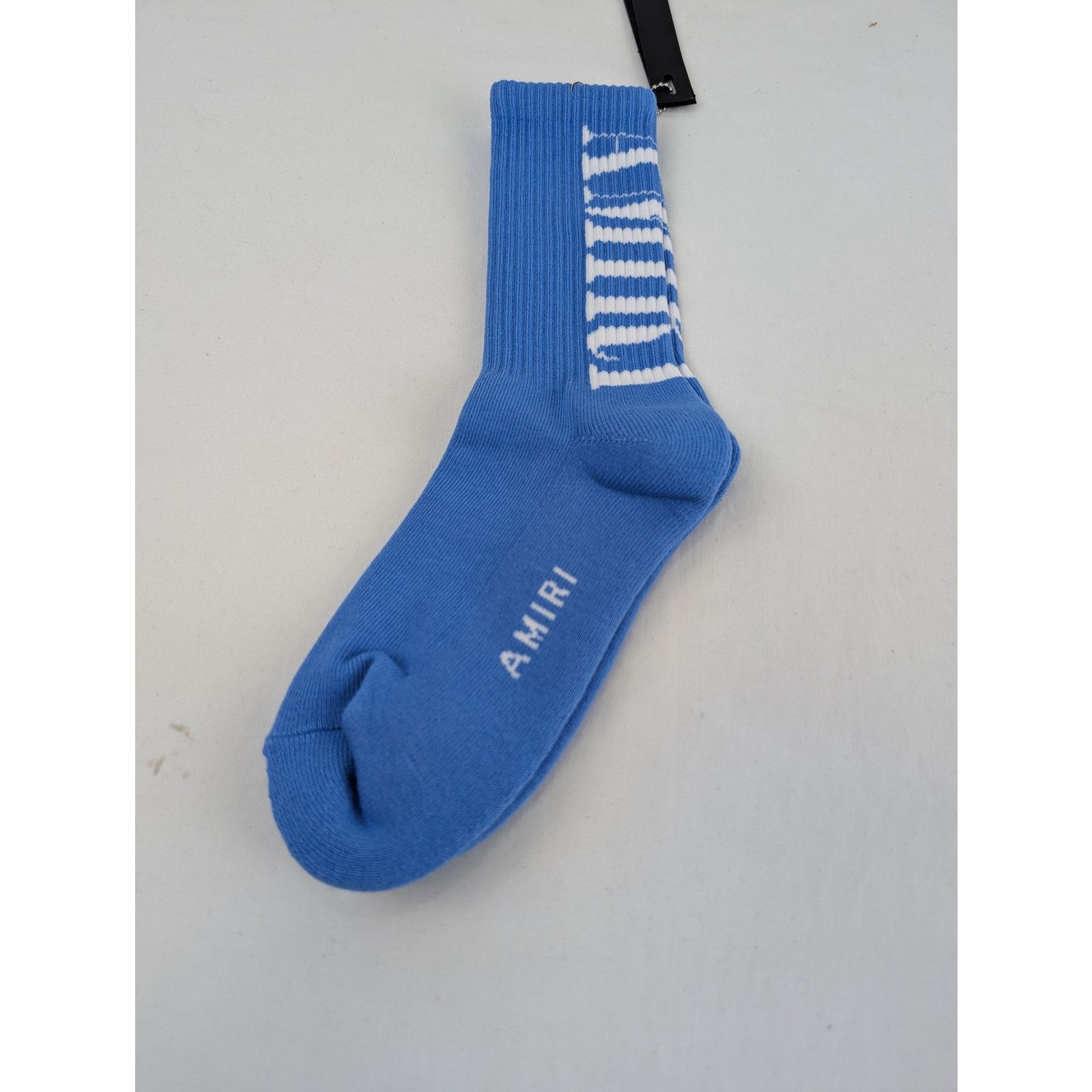 Amiri o1rshd1 Q:3 / Size: 45-46 / Solid Amiri Core Logo Socks Blue Size ONE SIZE - 2 Thumbnail