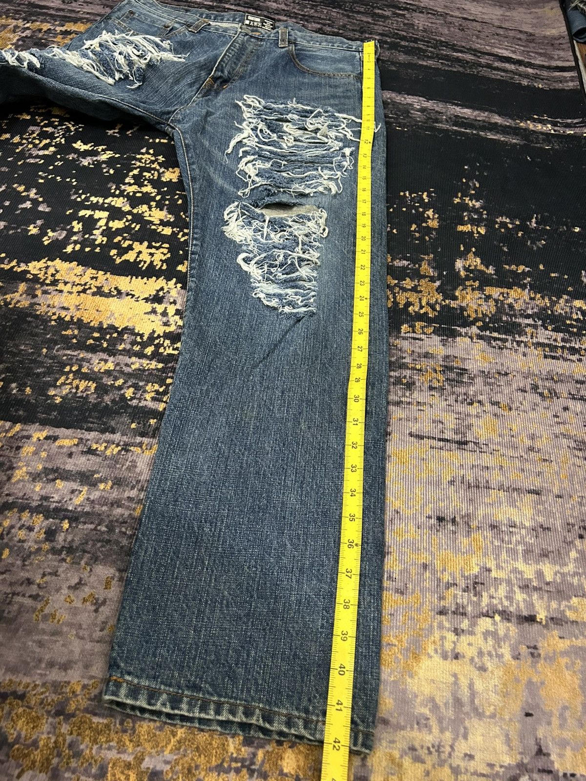 Bounty Hunter Bounty Hunter Japan Madness Ripped Jeans Size US 35 - 22 Thumbnail