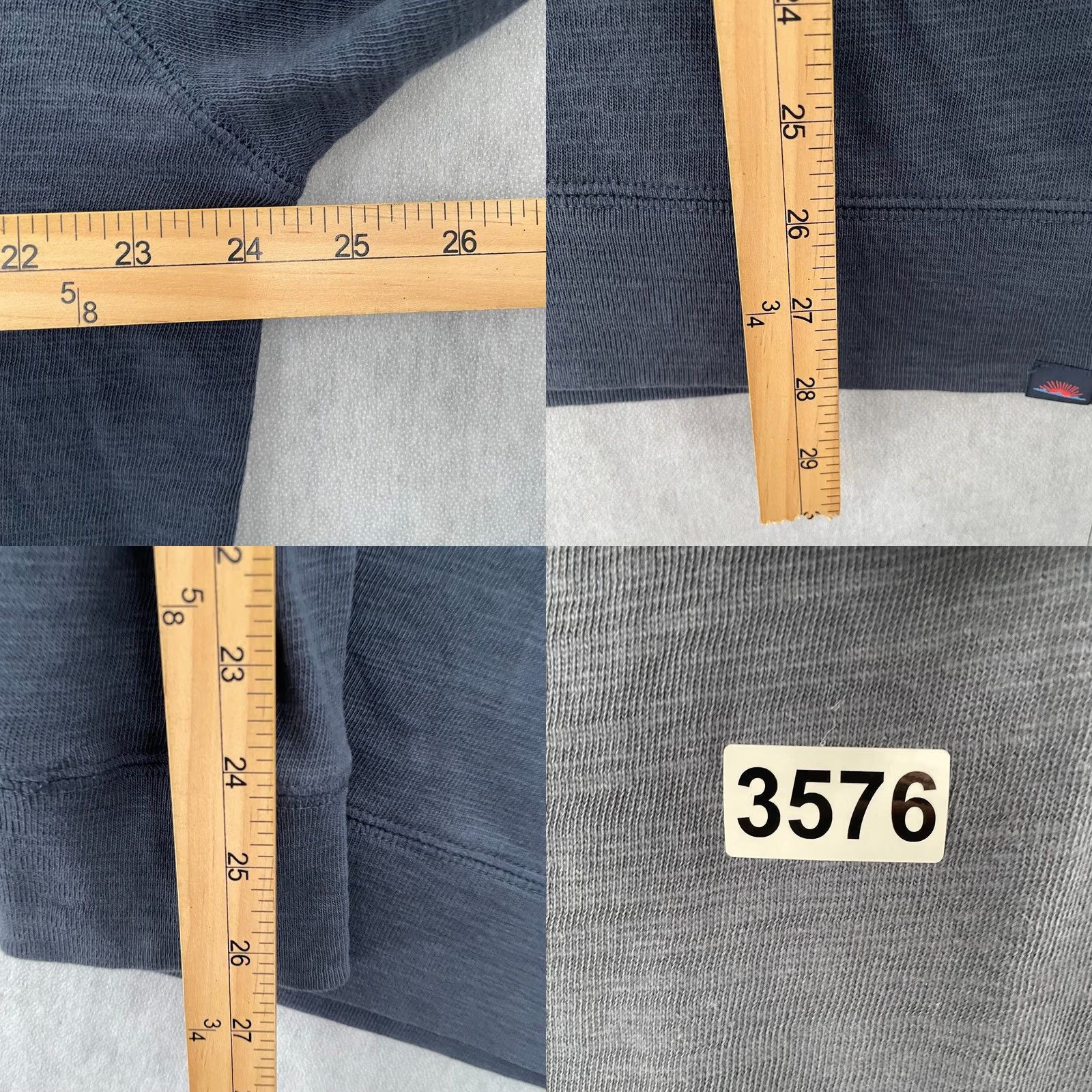 Faherty Faherty Hoodie Adult XL Blue Pullover Hooded Cotton Knit Solid Mens Size US XL / EU 56 / 4 - 8 Thumbnail