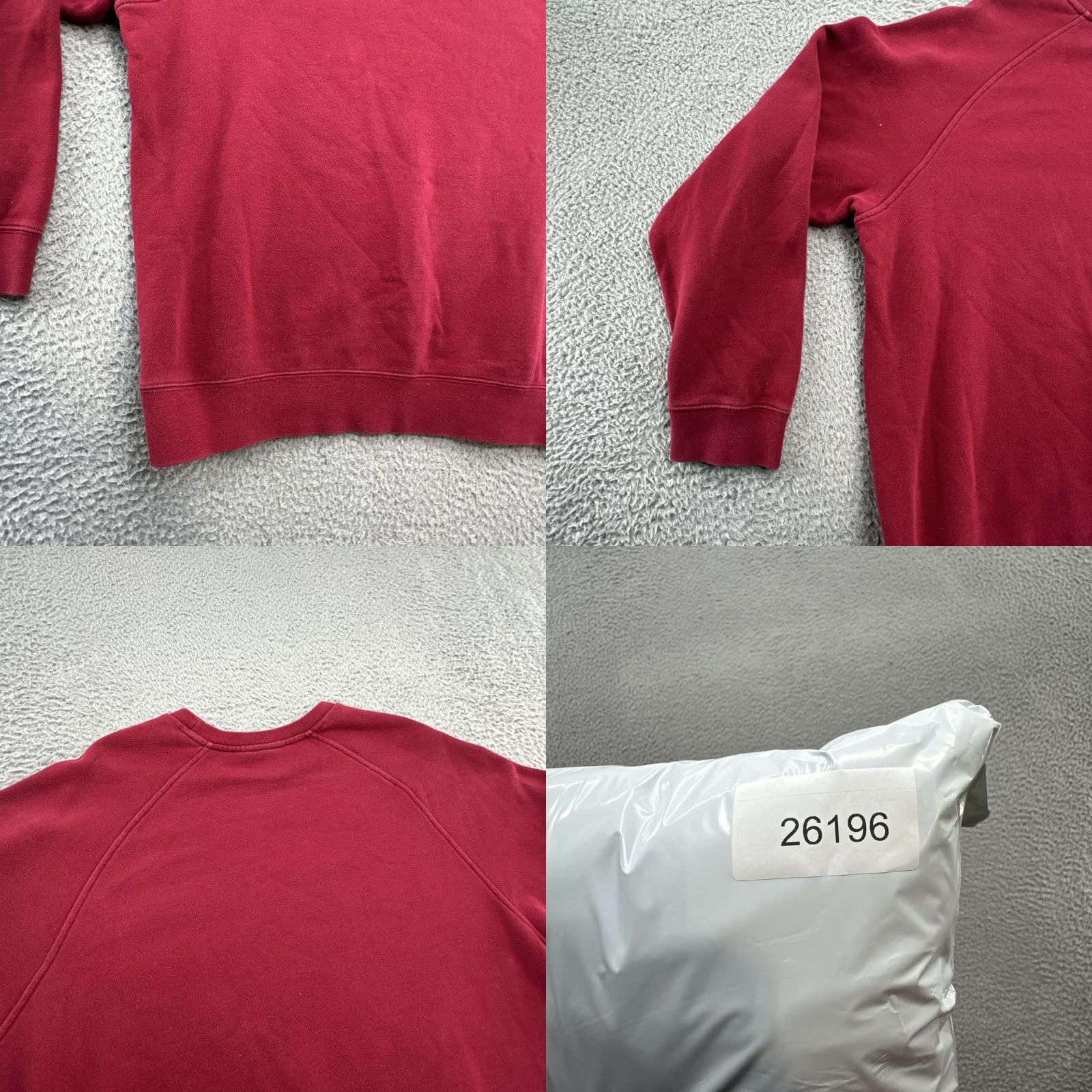 Nike VINTAGE Nike Sweatshirt Crewneck XL Beige Red Logo Embroidered 90s City College USA Mens Sweatshirt Size US L / EU 52-54 / 3 - 10 Thumbnail