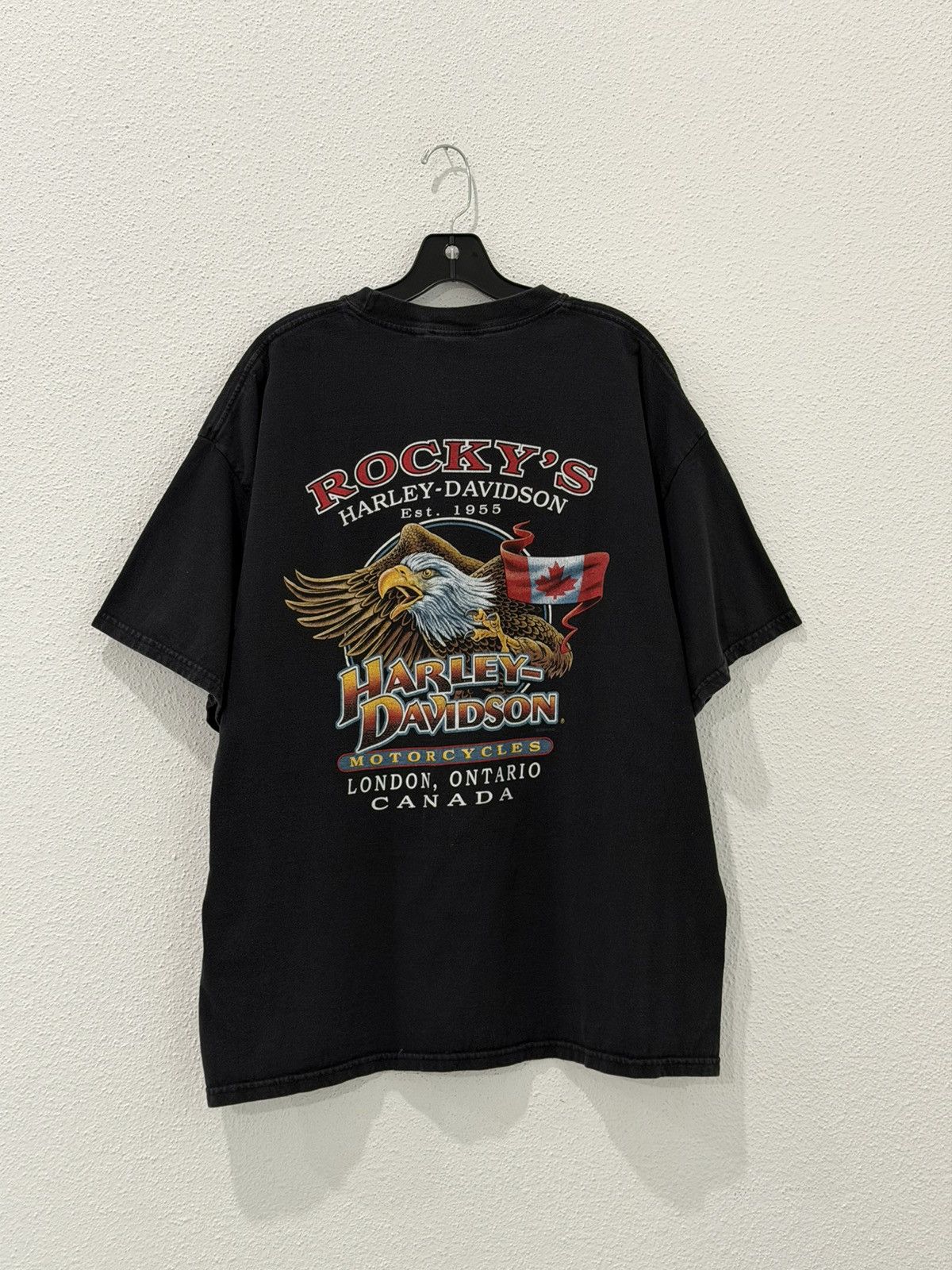 Harley Davidson Vintage 90s Harley Davidson Canadian Flag Grizzly Bear XL Size US XL / EU 56 / 4 - 3 Thumbnail