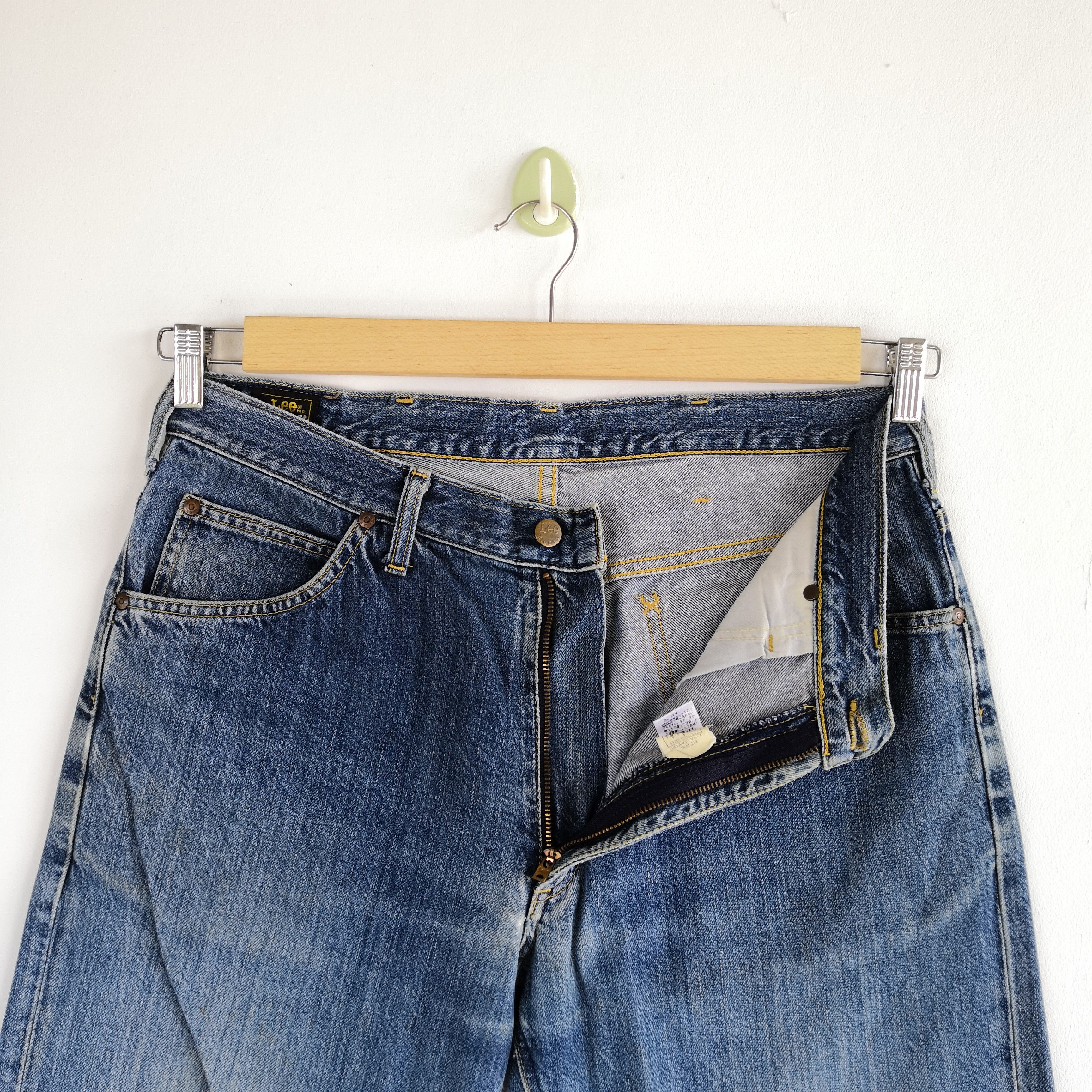 Jean Vintage Lee Riders Sanforized Jeans Lee Light Wash Denim Size US 34 / EU 50 - 6 Thumbnail