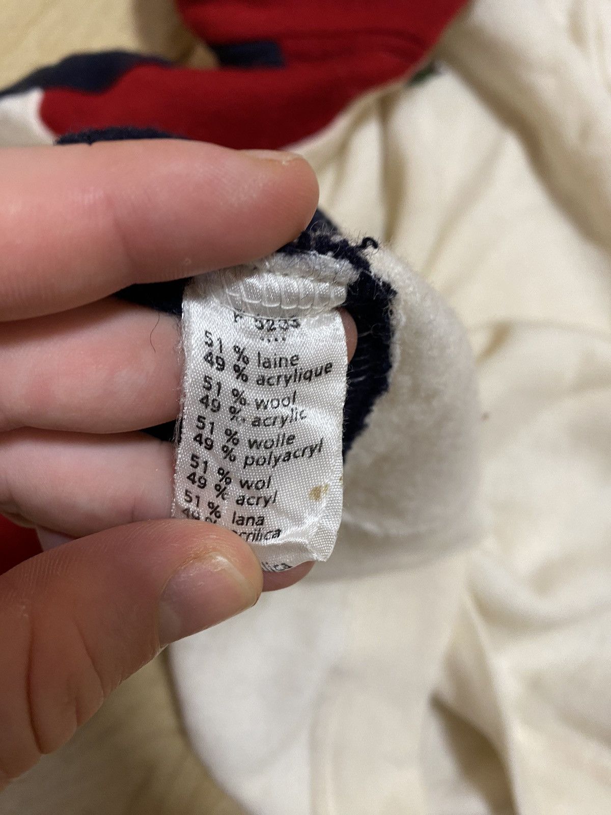 Japanese Brand × Lacoste Vintage Lacoste distressed sweater Size US XL / EU 56 / 4 - 8 Thumbnail