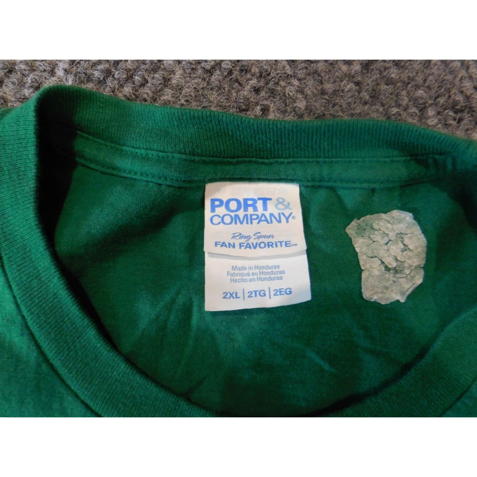 Port & Company Port & Company Jamaica Mens Shirt T-Shirt 2XL Green Short Sleeve Crew Neck Solid Logo Classic Vintage: No (adjusted to conform) Size US XXL / EU 58 / 5 - 5 Thumbnail