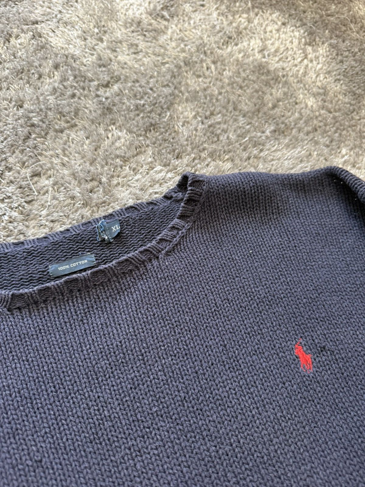 Polo Ralph Lauren Crazy Vintage 90s Polo Ralph Knitwear Size US XL / EU 56 / 4 - 2 Thumbnail